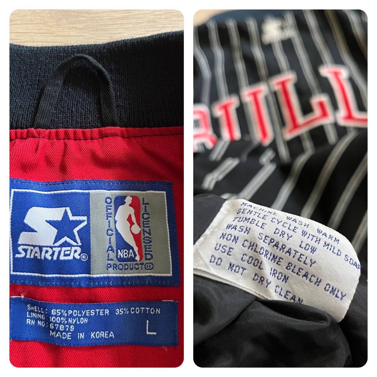 NBA × Starter × Vintage CHICAGO BULLS VINTAGE JACKET SIZE “L” STARTER NBA Size US L / EU 52-54 / 3 - 12 Thumbnail