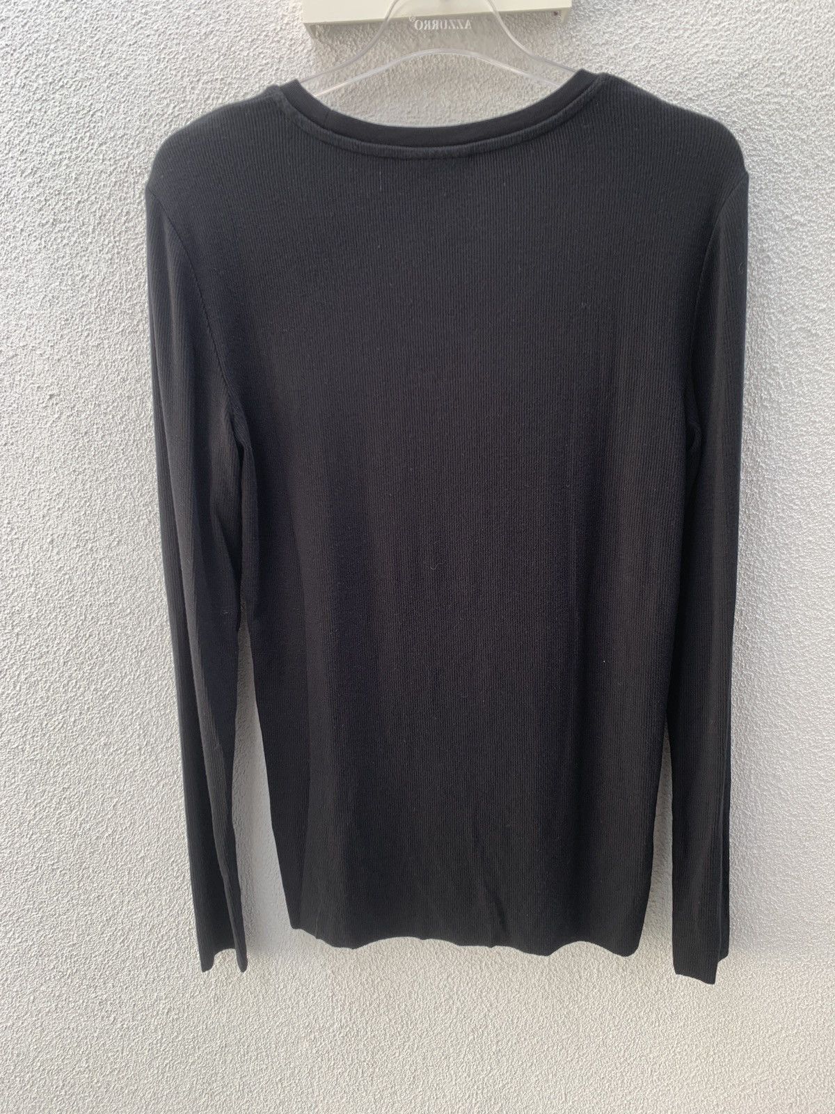 Thom Krom Thom Krom Black Ripped Cotton Long Sleeve Tshirt Unisex Size L / US 10 / IT 46 - 2 Thumbnail