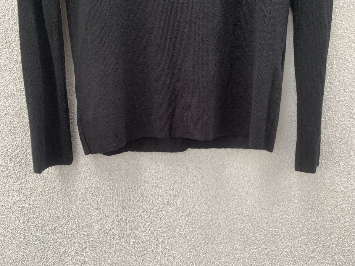 Thom Krom Thom Krom Black Ripped Cotton Long Sleeve Tshirt Unisex Size L / US 10 / IT 46 - 4 Thumbnail