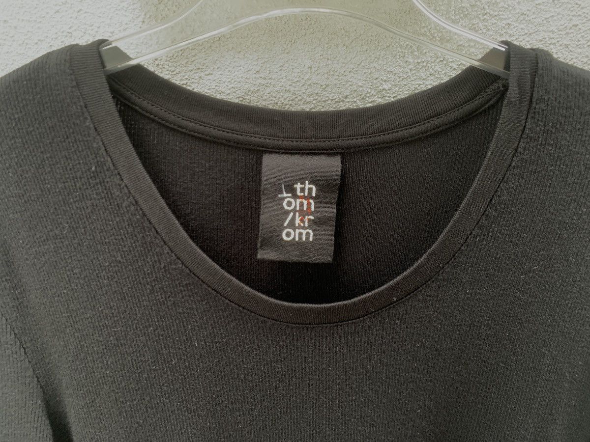 Thom Krom Thom Krom Black Ripped Cotton Long Sleeve Tshirt Unisex Size L / US 10 / IT 46 - 3 Thumbnail