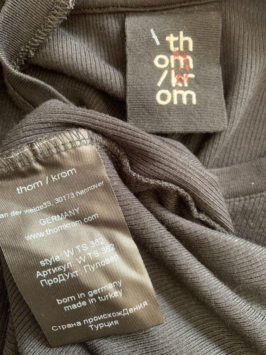 Thom Krom Thom Krom Black Ripped Cotton Long Sleeve Tshirt Unisex Size L / US 10 / IT 46 - 5 Thumbnail