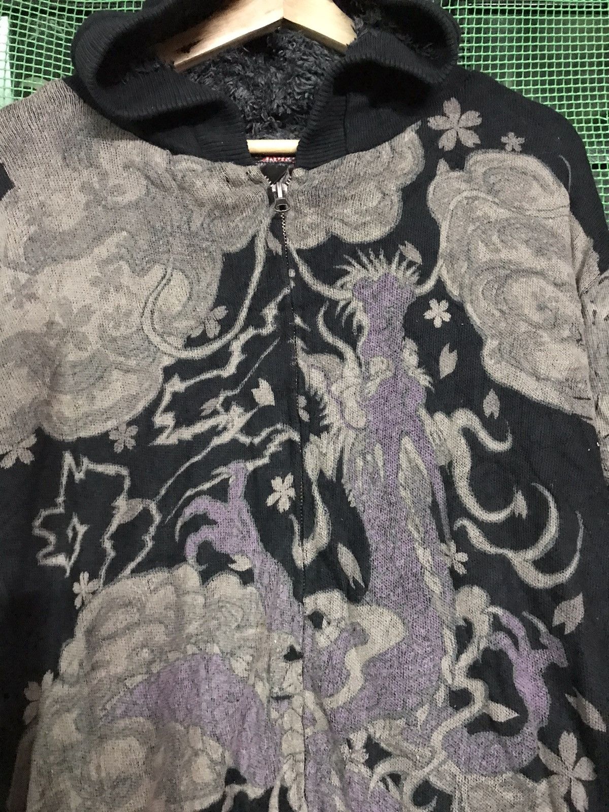 The Unbranded Brand Hoodie Dragon Overprint Zipper Size US L / EU 52-54 / 3 - 3 Thumbnail
