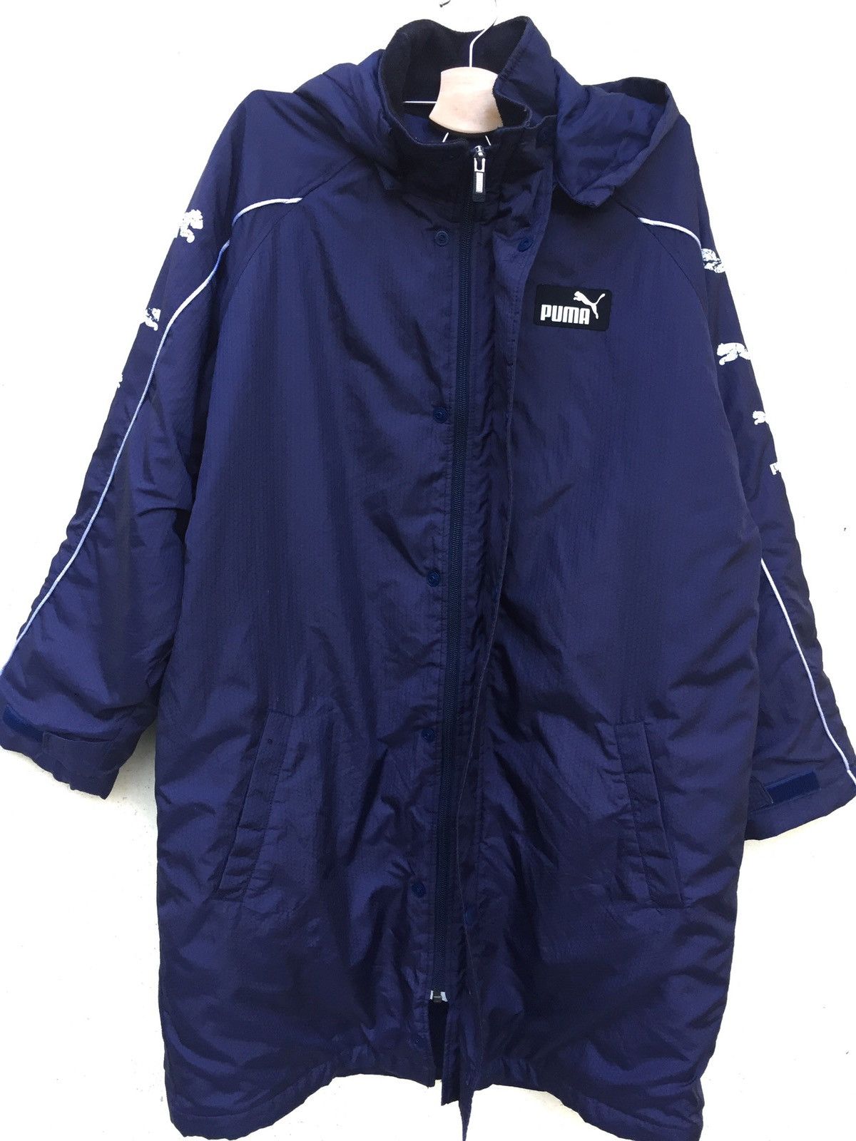 Puma Puma Hoodie Windbreaker Coach Long Jacket Size US L / EU 52-54 / 3 - 6 Thumbnail