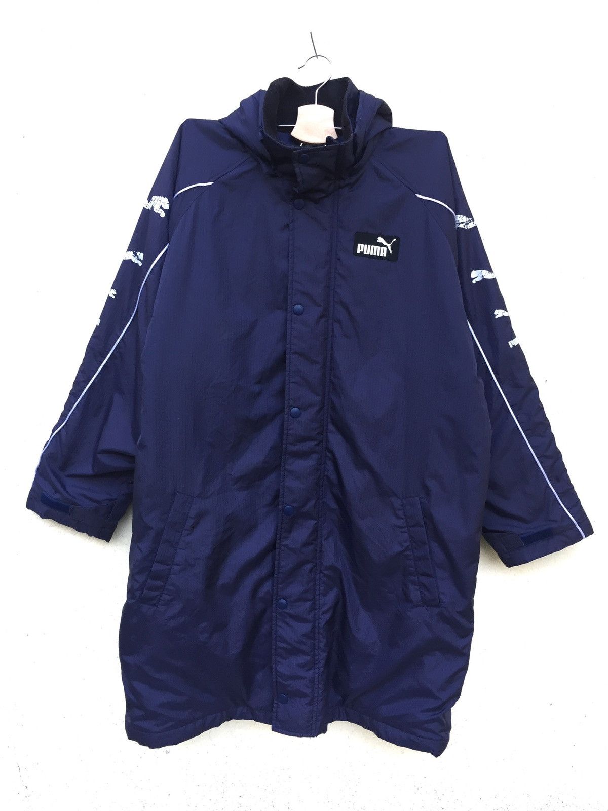 Puma Hoodie Windbreaker Coach Long Jacket