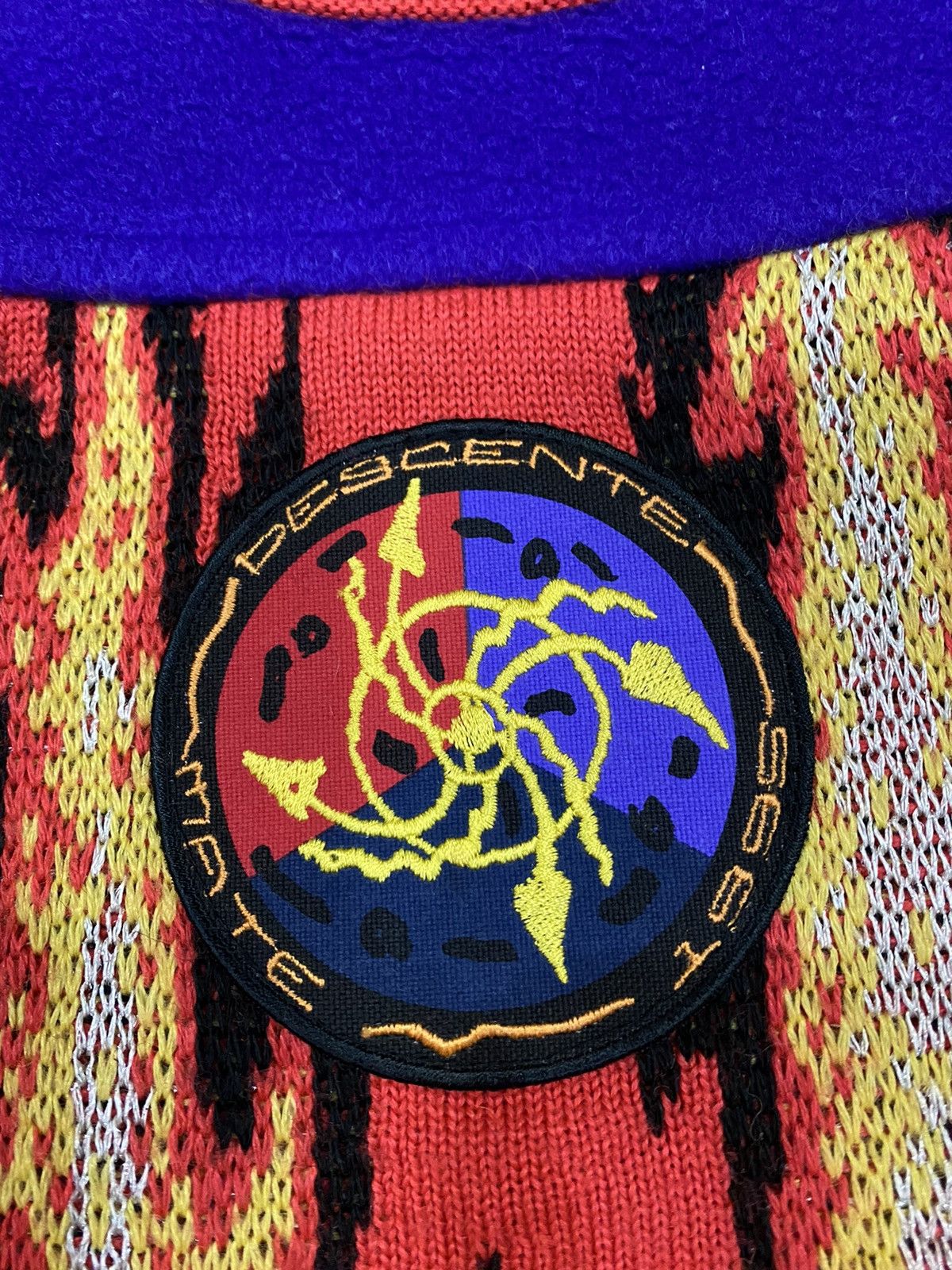 Japanese Brand AW1996 Descente Fire Flame Knit Size US S / EU 44-46 / 1 - 6 Thumbnail