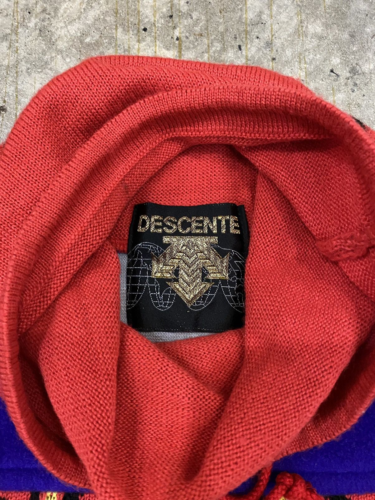 Japanese Brand AW1996 Descente Fire Flame Knit Size US S / EU 44-46 / 1 - 12 Thumbnail