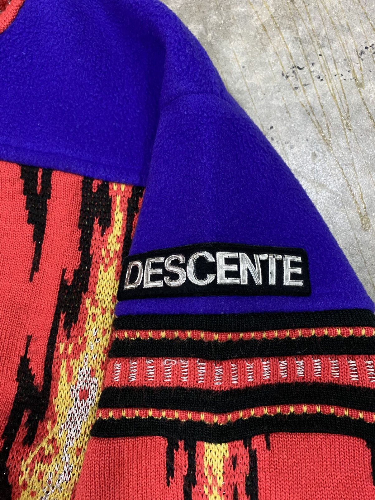Japanese Brand AW1996 Descente Fire Flame Knit Size US S / EU 44-46 / 1 - 9 Thumbnail