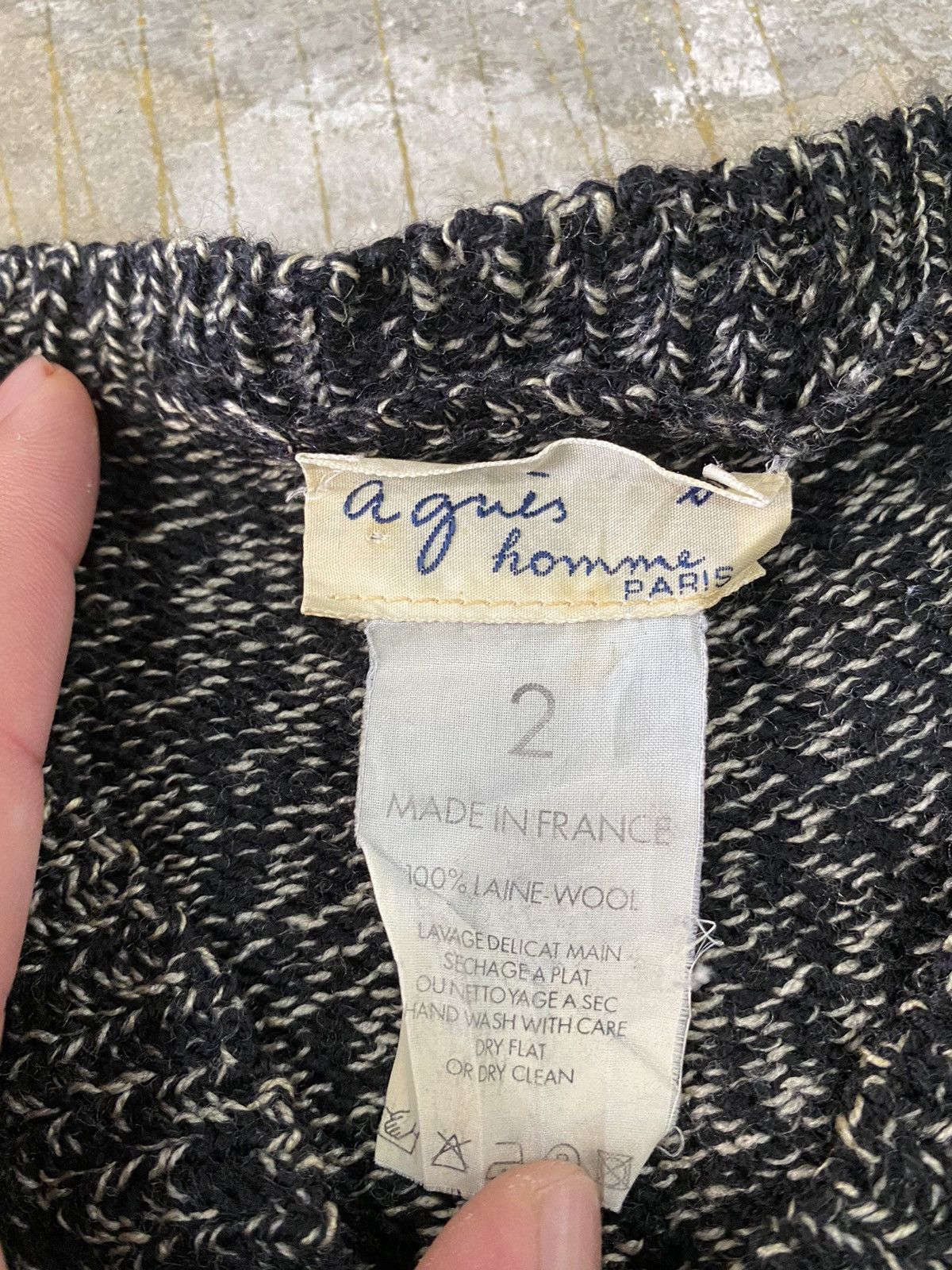 agnes b. 90s Agnes B. Homme Knit classic retro Size US M / EU 48-50 / 2 - 9 Thumbnail