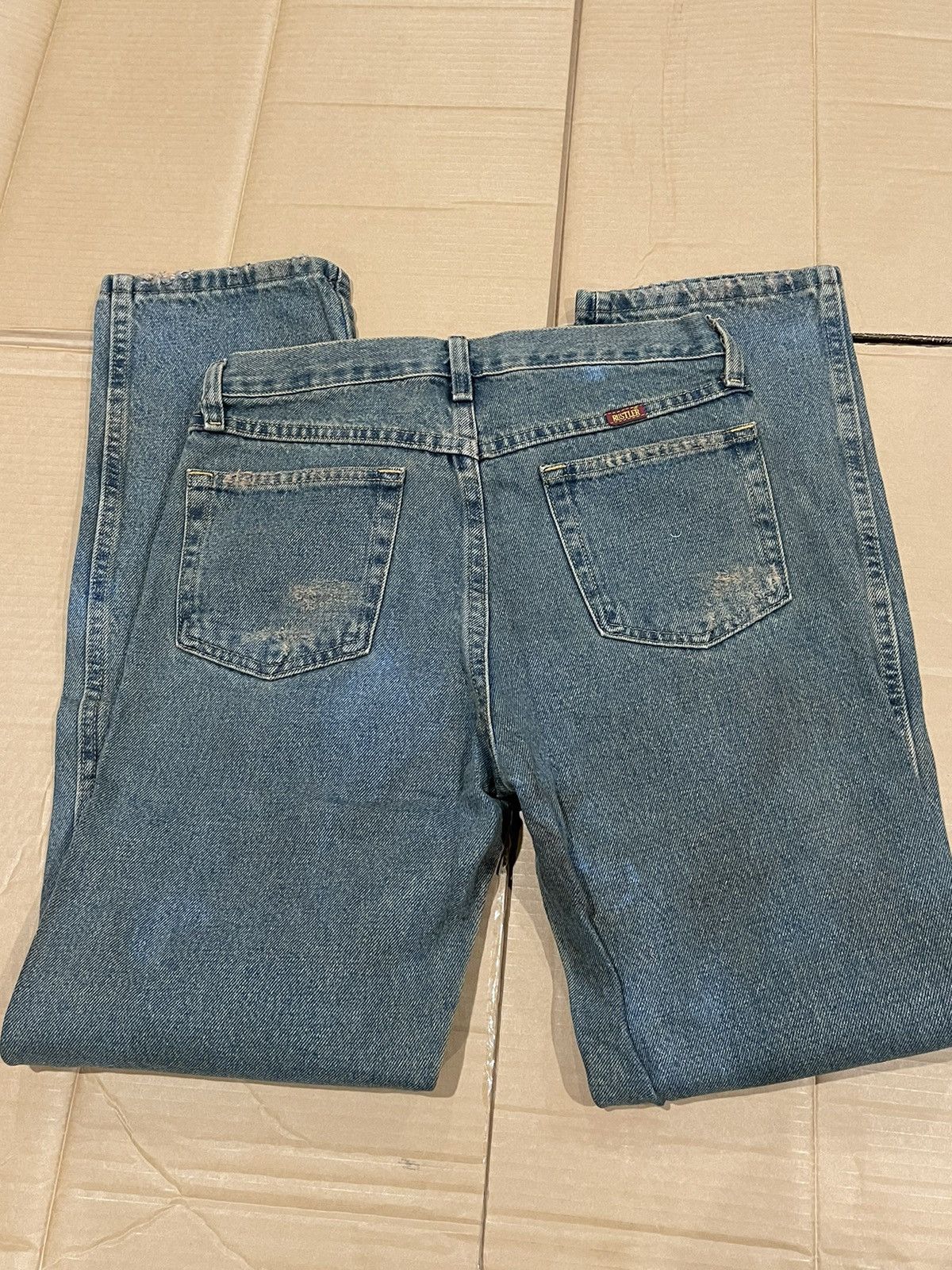 Vintage × Wrangler Mud Wash Wrangler Distressed Vintage Denim Size US 30 / EU 46 - 3 Thumbnail