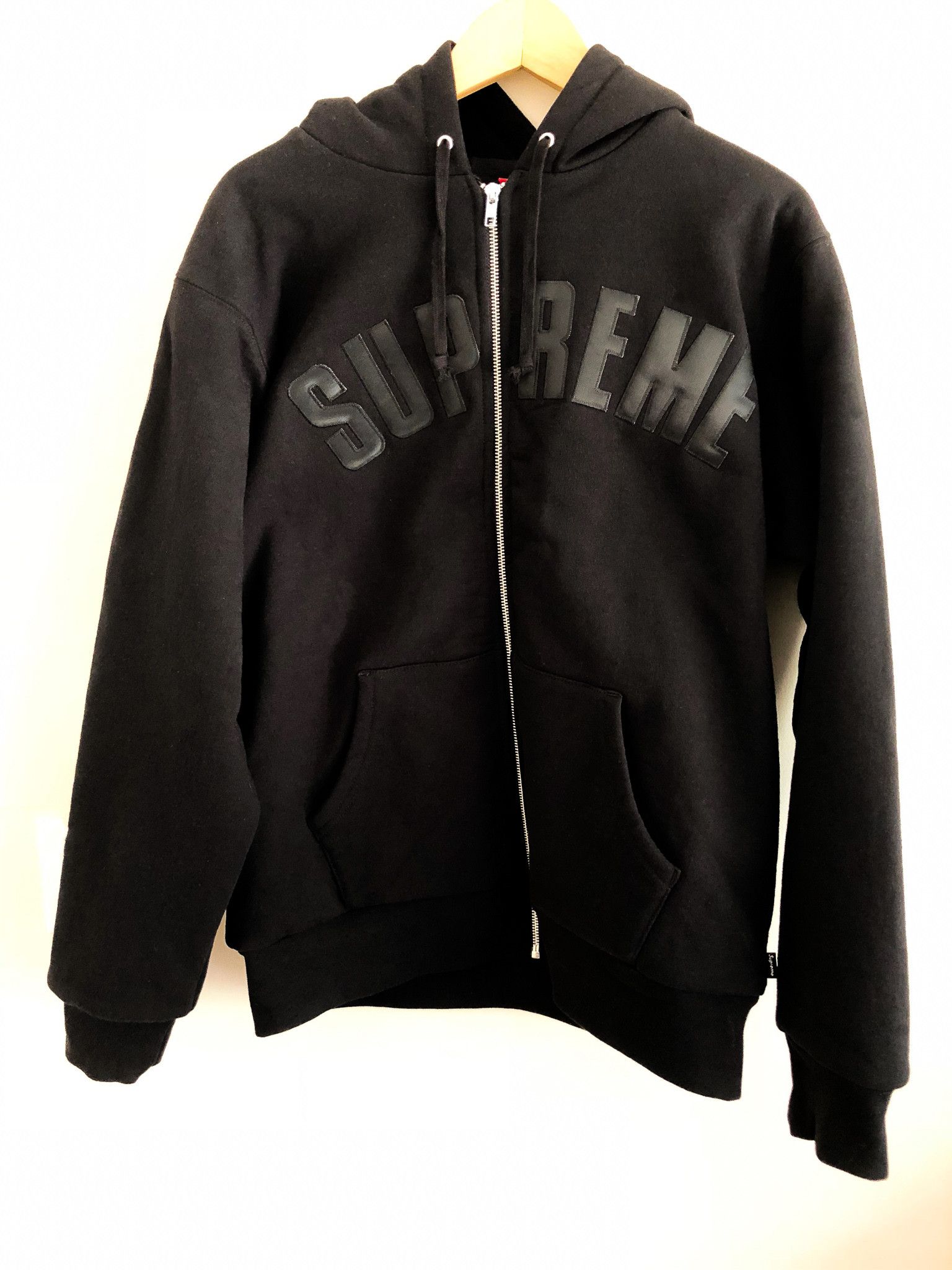 Supreme Arc Logo Thermal Zip Up Hoodie | Grailed Supreme Arc Logo Thermal Zip Up Hoodie | Grailed