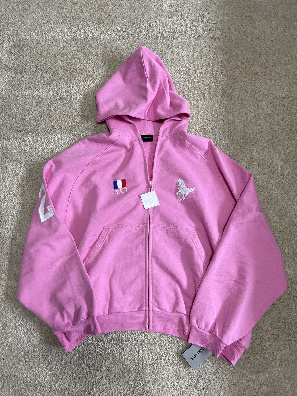 Balenciaga Balenciaga FW22 Polo Hoodie Pink | Grailed