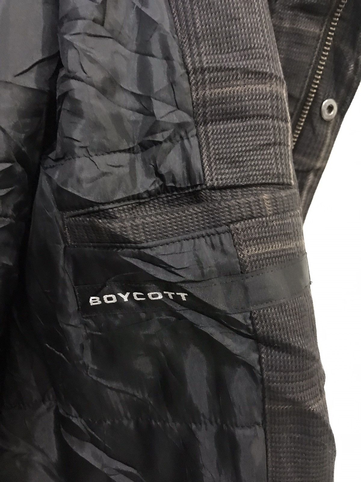 Boycott × Designer × Japanese Brand BOYCOTT Japan Plaid Multipockets Fur Hoodie Parka Size US M / EU 48-50 / 2 - 11 Thumbnail