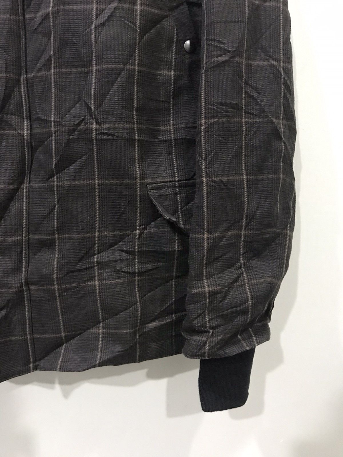 Boycott × Designer × Japanese Brand BOYCOTT Japan Plaid Multipockets Fur Hoodie Parka Size US M / EU 48-50 / 2 - 5 Thumbnail