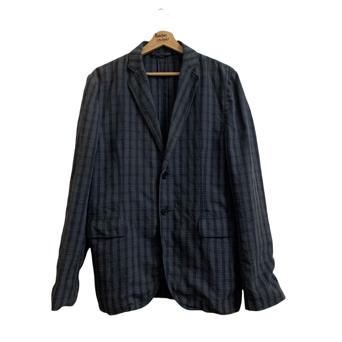 Acne Studios 💥ACNE STUDIOS Checkered Linen Light Jacket Size US S / EU 44-46 / 1 - 1 Thumbnail
