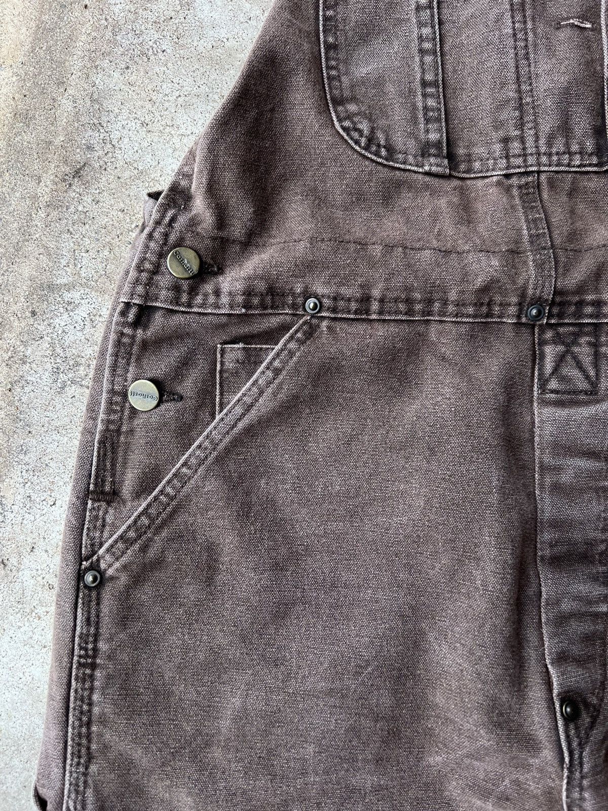 Carhartt Vintage Carhartt Brown Double Knee Overall Pants Size US 34 / EU 50 - 5 Thumbnail