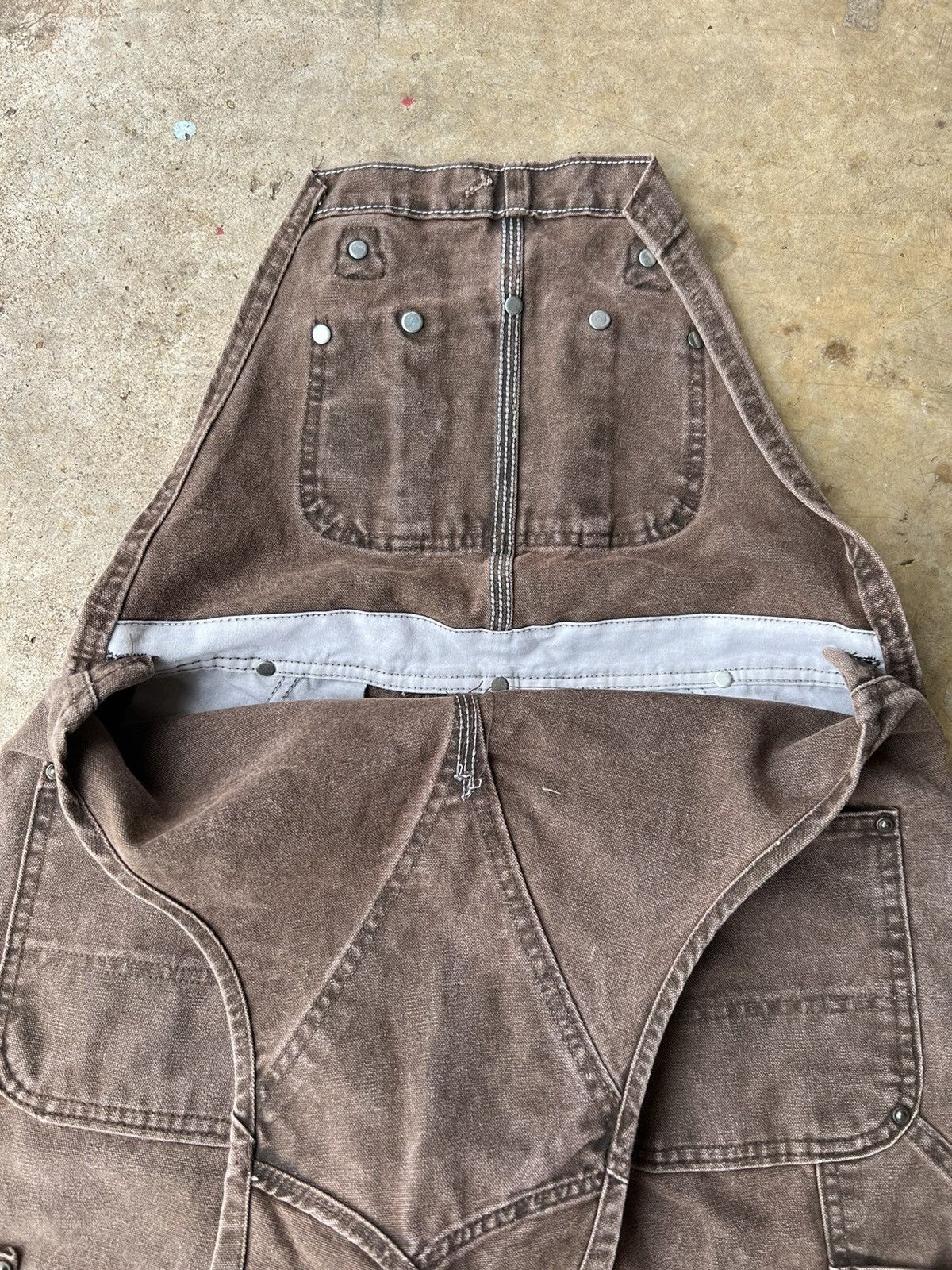 Carhartt Vintage Carhartt Brown Double Knee Overall Pants Size US 34 / EU 50 - 9 Thumbnail