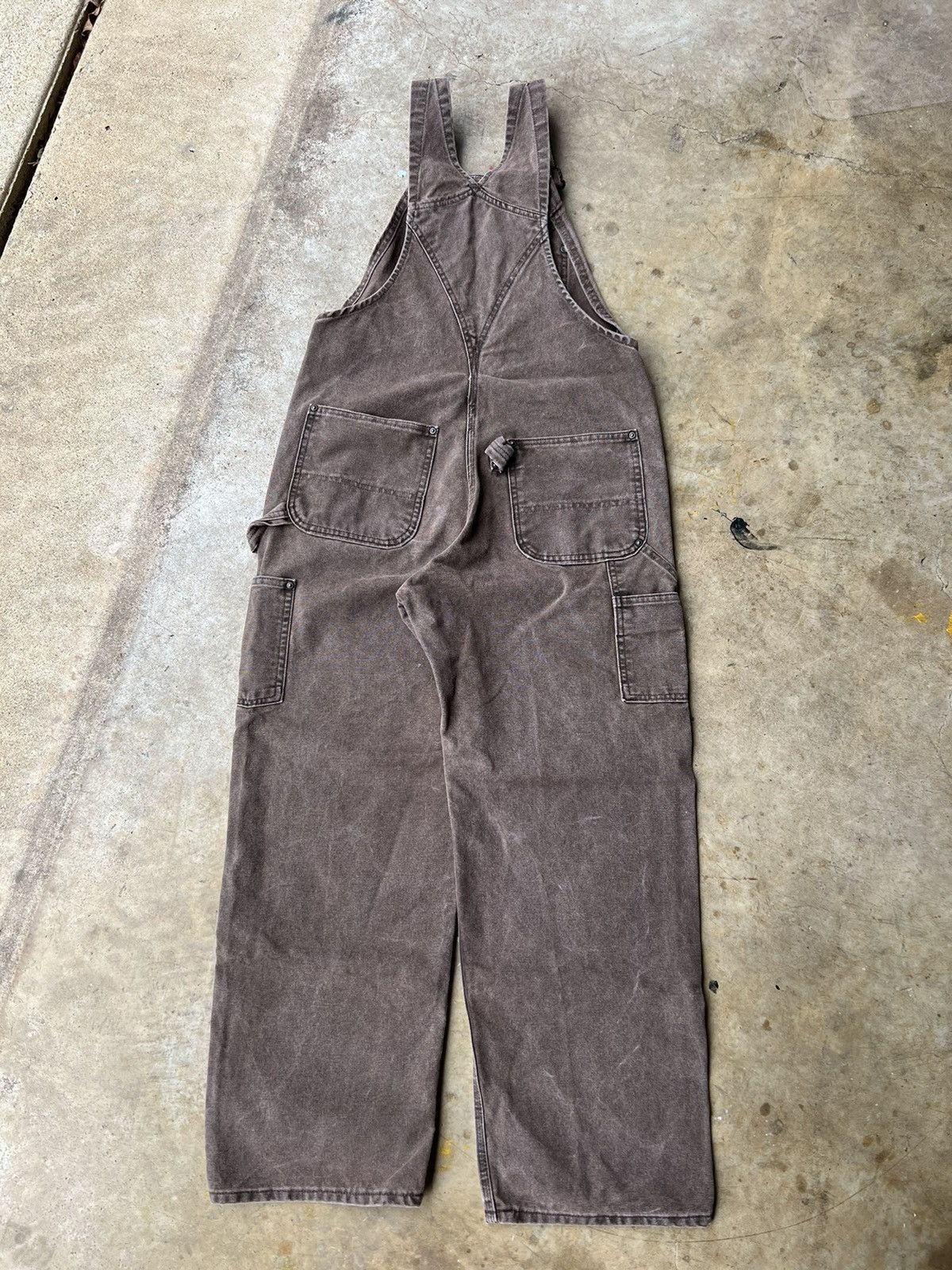 Carhartt Vintage Carhartt Brown Double Knee Overall Pants Size US 34 / EU 50 - 2 Thumbnail