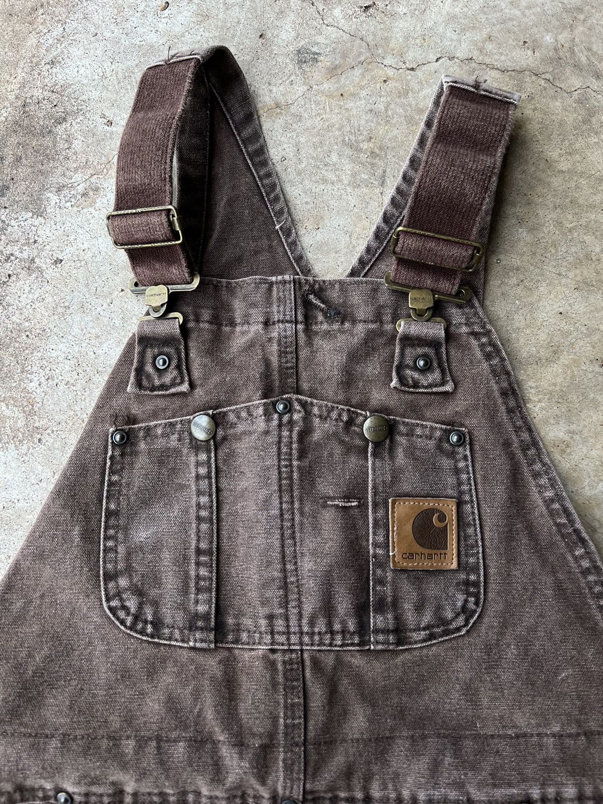 Carhartt Vintage Carhartt Brown Double Knee Overall Pants Size US 34 / EU 50 - 4 Thumbnail