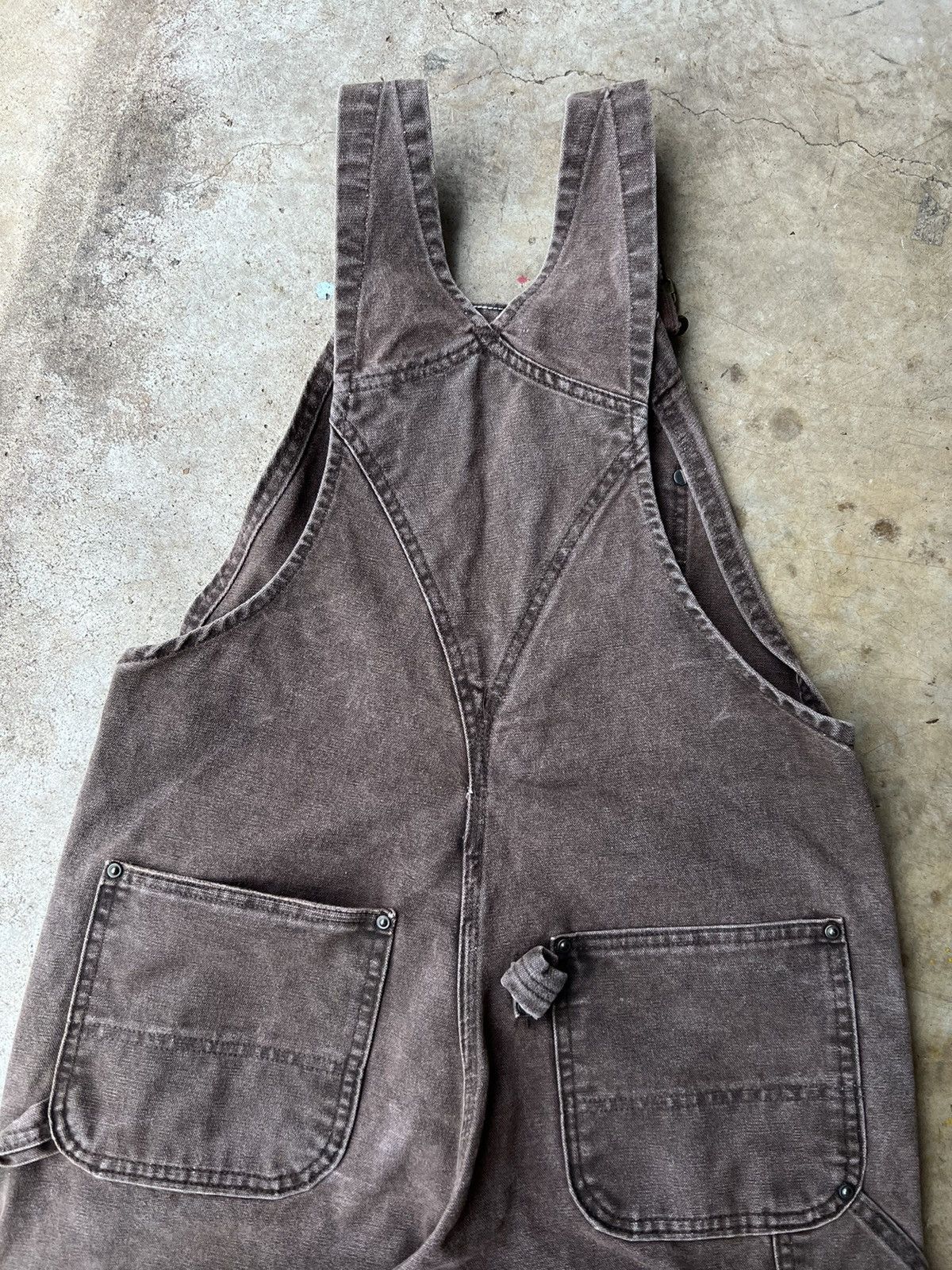 Carhartt Vintage Carhartt Brown Double Knee Overall Pants Size US 34 / EU 50 - 8 Thumbnail