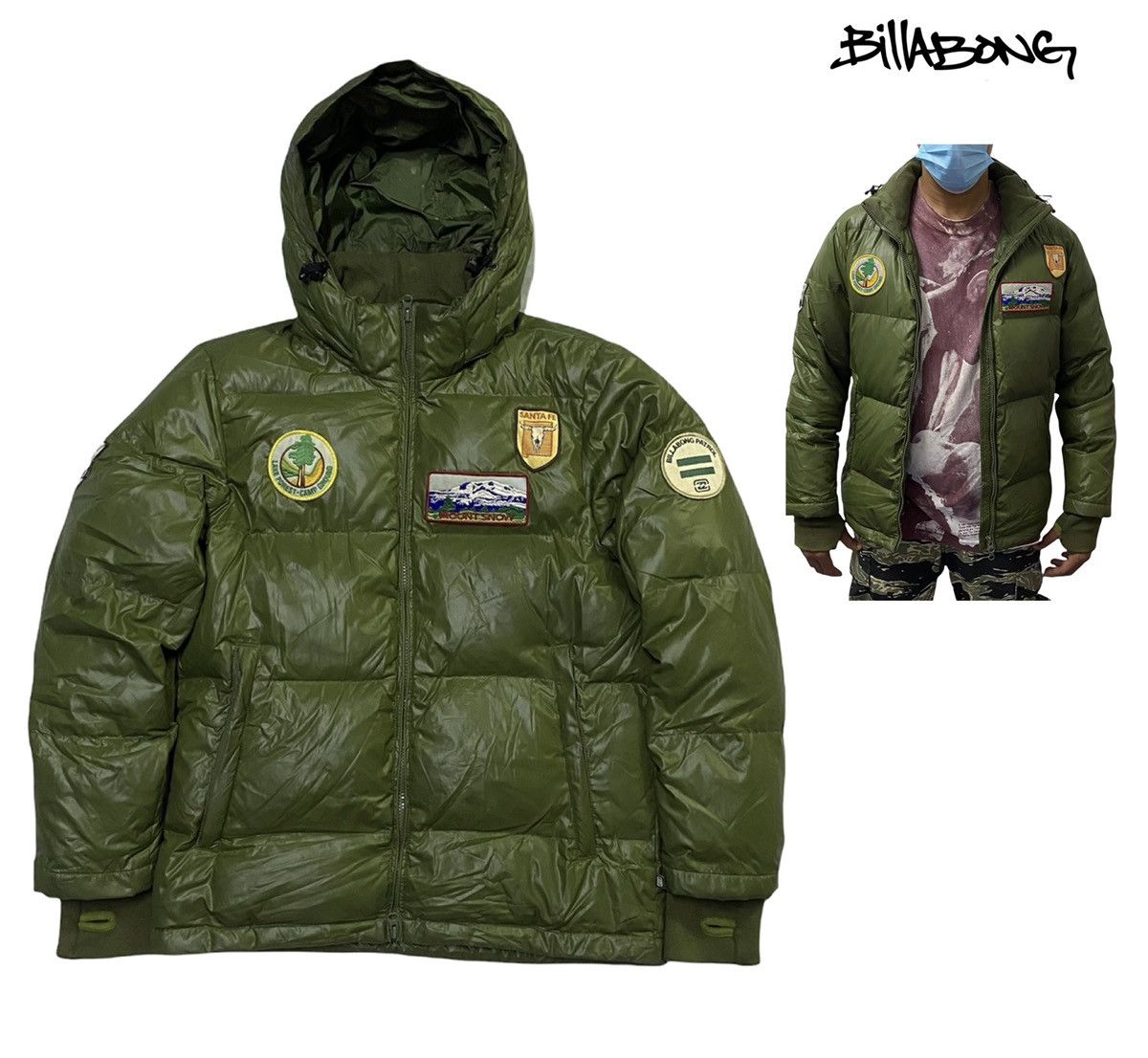 Billabong BILLABONG PUFFER PATCHES JACKET Size US M / EU 48-50 / 2 - 1 Thumbnail