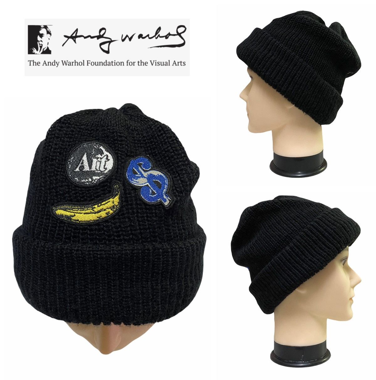 Andy Warhol Andy Warhol Beanie Hat Wool Size ONE SIZE - 1 Thumbnail
