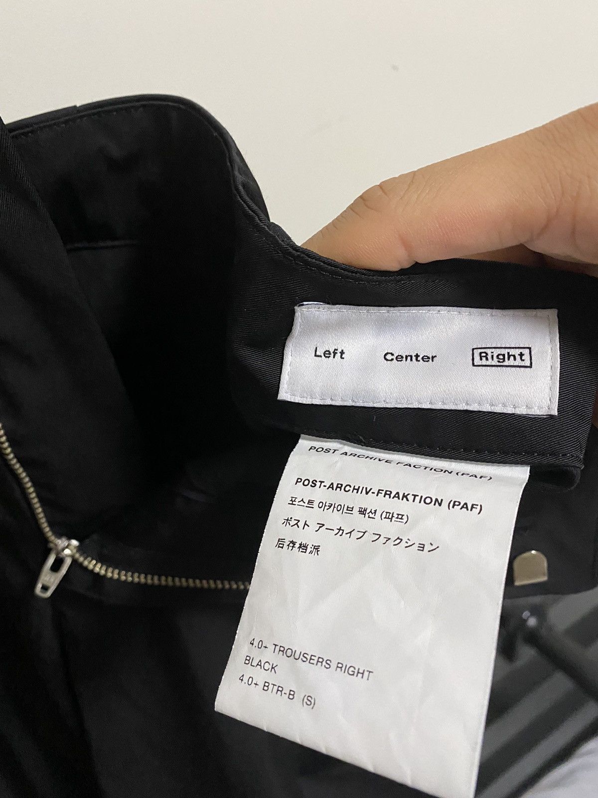 POST ARCHIVE FACTION (PAF) (FINAL DROP) PAF 4.0+ Trousers Right Black Size Small Size US 30 / EU 46 - 6 Thumbnail