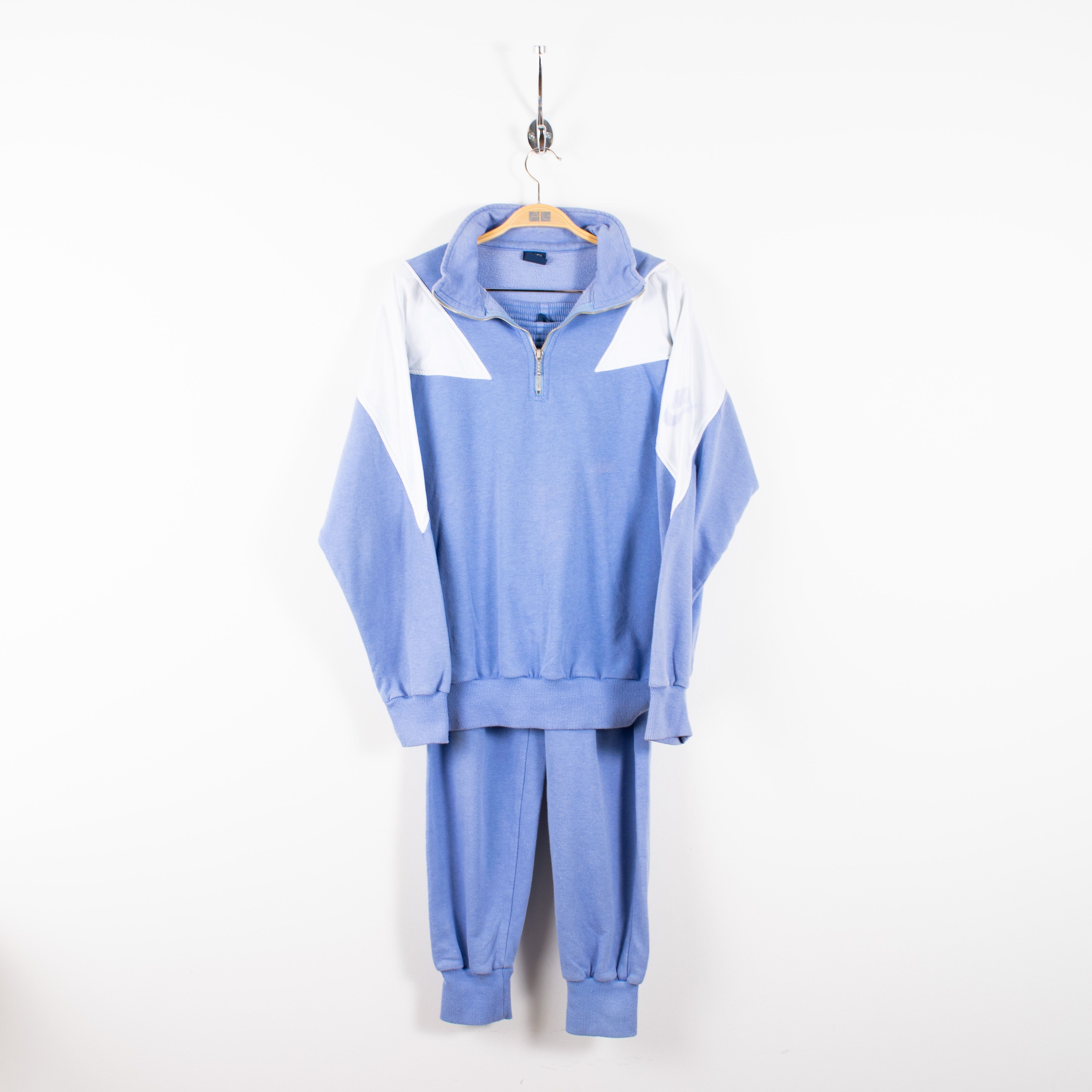Nike Vintage Nike Logo Embroidery White Detail Blue Tracksuit Size US 32 / EU 48 - 8 Thumbnail