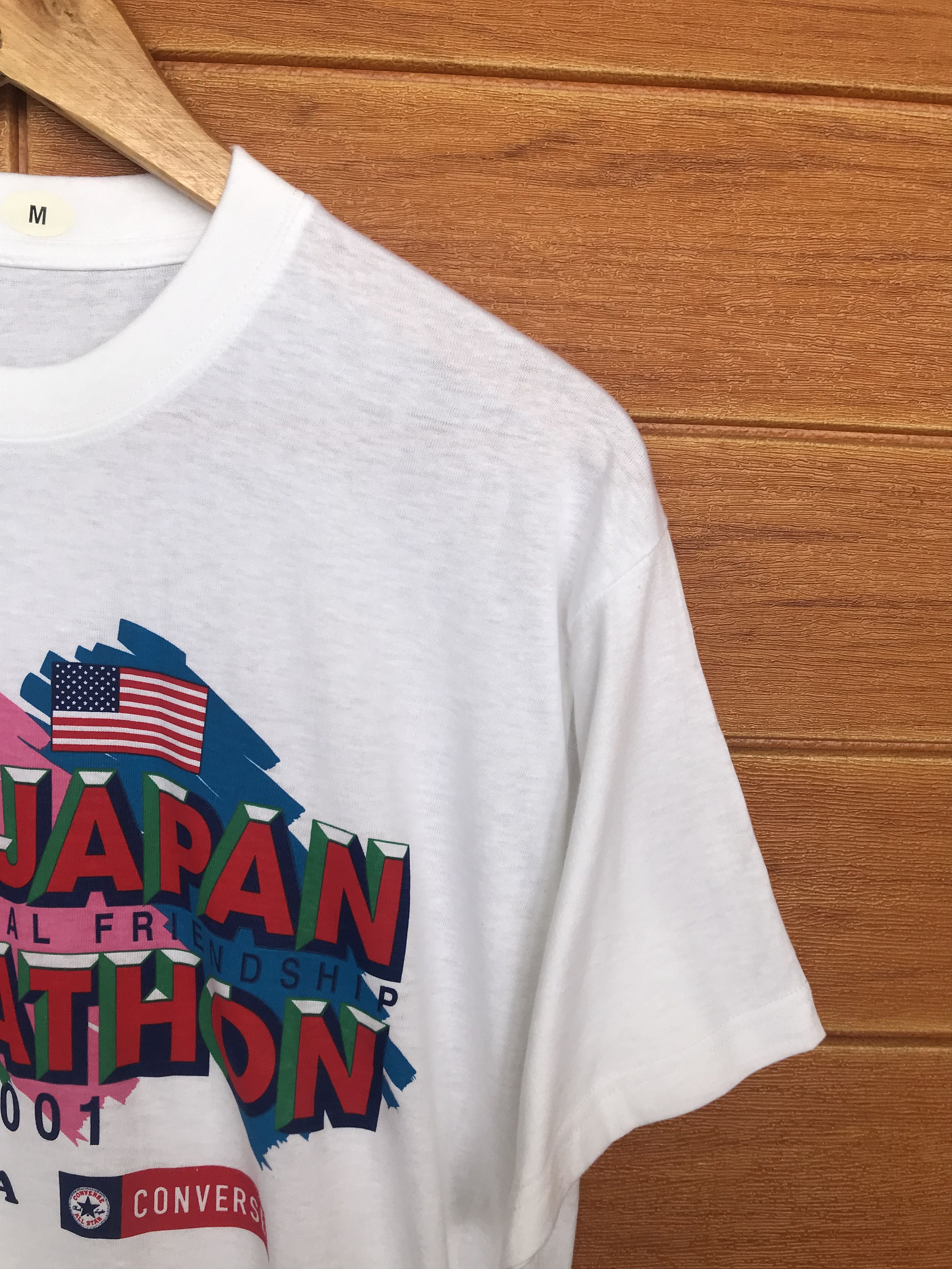 Vintage Vintage 2001 JAPAN-USA Marathon T-Shirt Size US M / EU 48-50 / 2 - 4 Thumbnail