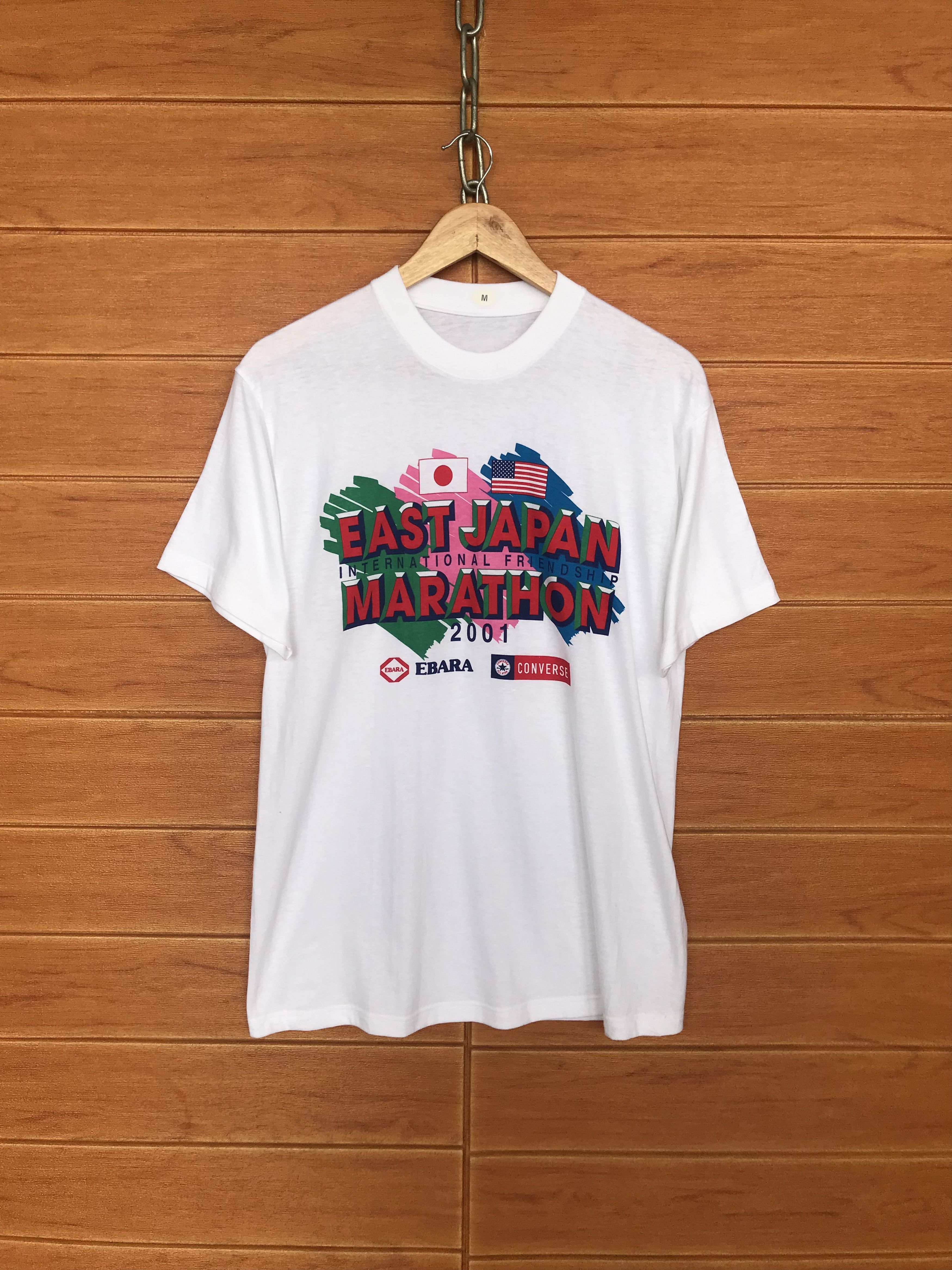 Vintage Vintage 2001 JAPAN-USA Marathon T-Shirt Size US M / EU 48-50 / 2 - 1 Thumbnail