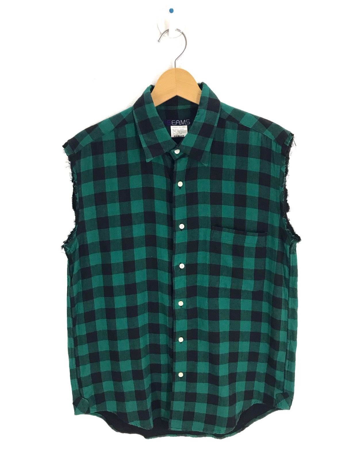 Japanese Brand Japanese Brand SEAMS Sleeveless Flannel Size US M / EU 48-50 / 2 - 1 Thumbnail