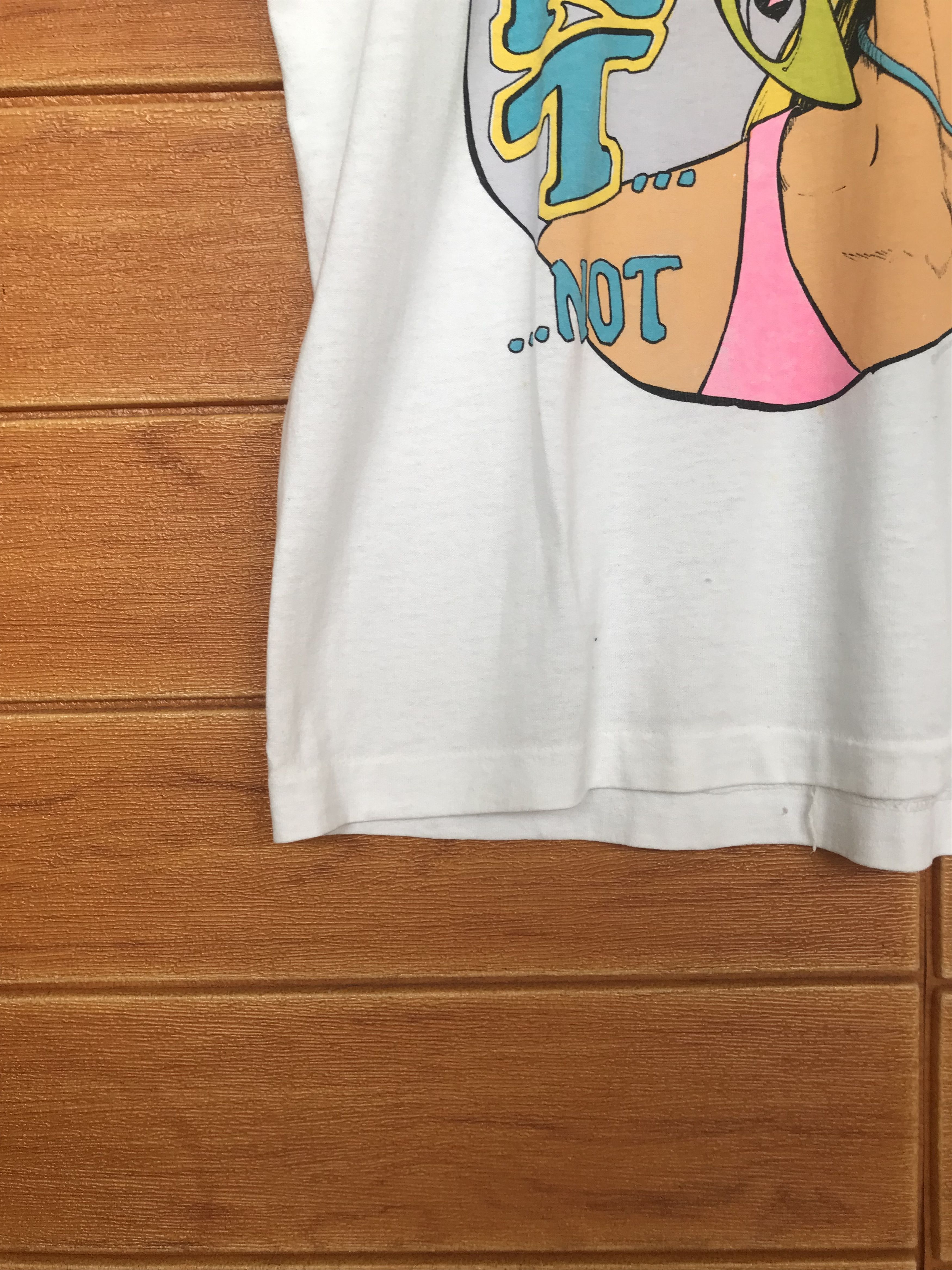 Vintage Vintage 90s TIM SOLBRIG 'Babe Alert' Graphic Art T-Shirt Size US L / EU 52-54 / 3 - 8 Thumbnail