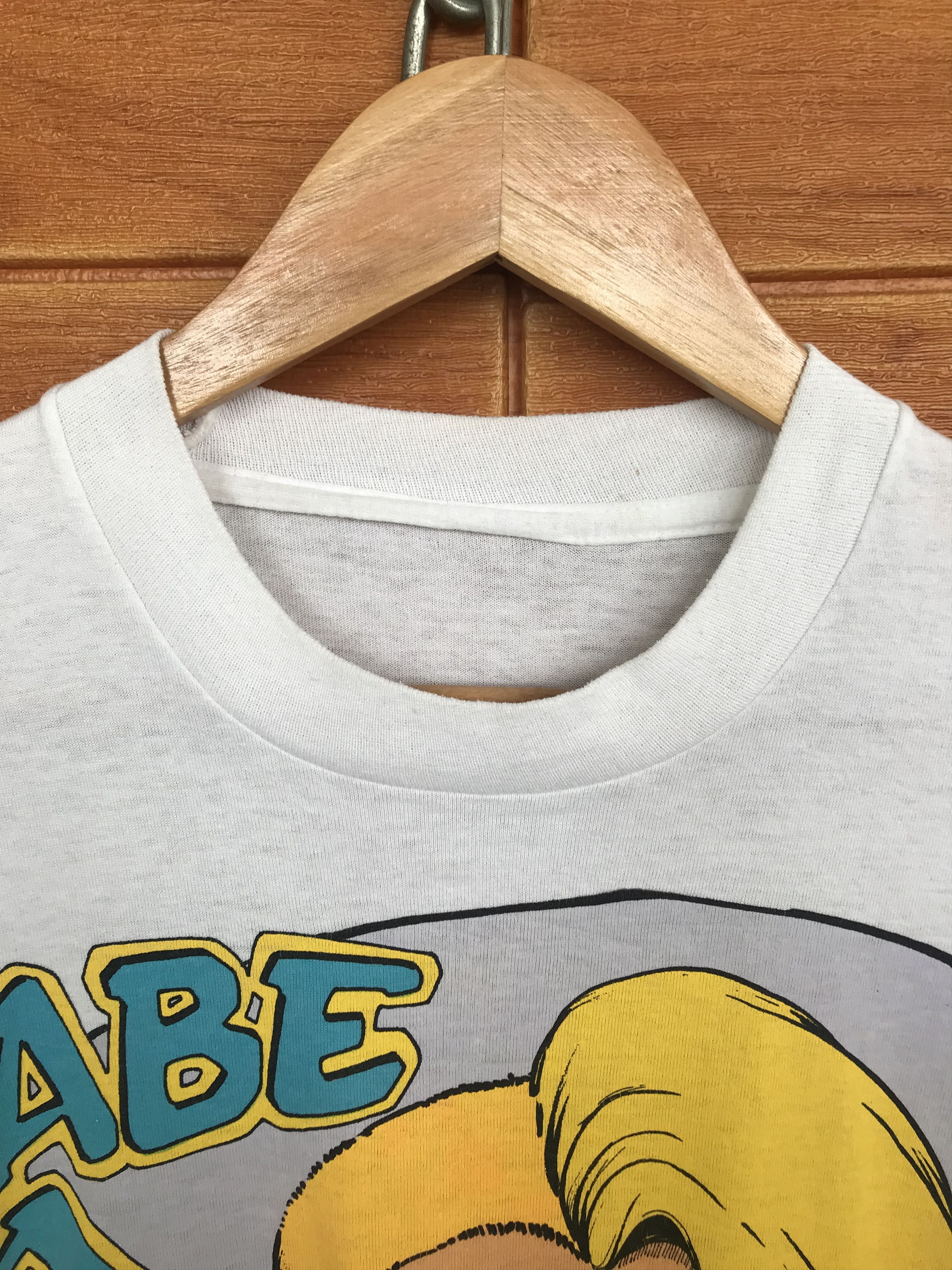 Vintage Vintage 90s TIM SOLBRIG 'Babe Alert' Graphic Art T-Shirt Size US L / EU 52-54 / 3 - 4 Thumbnail