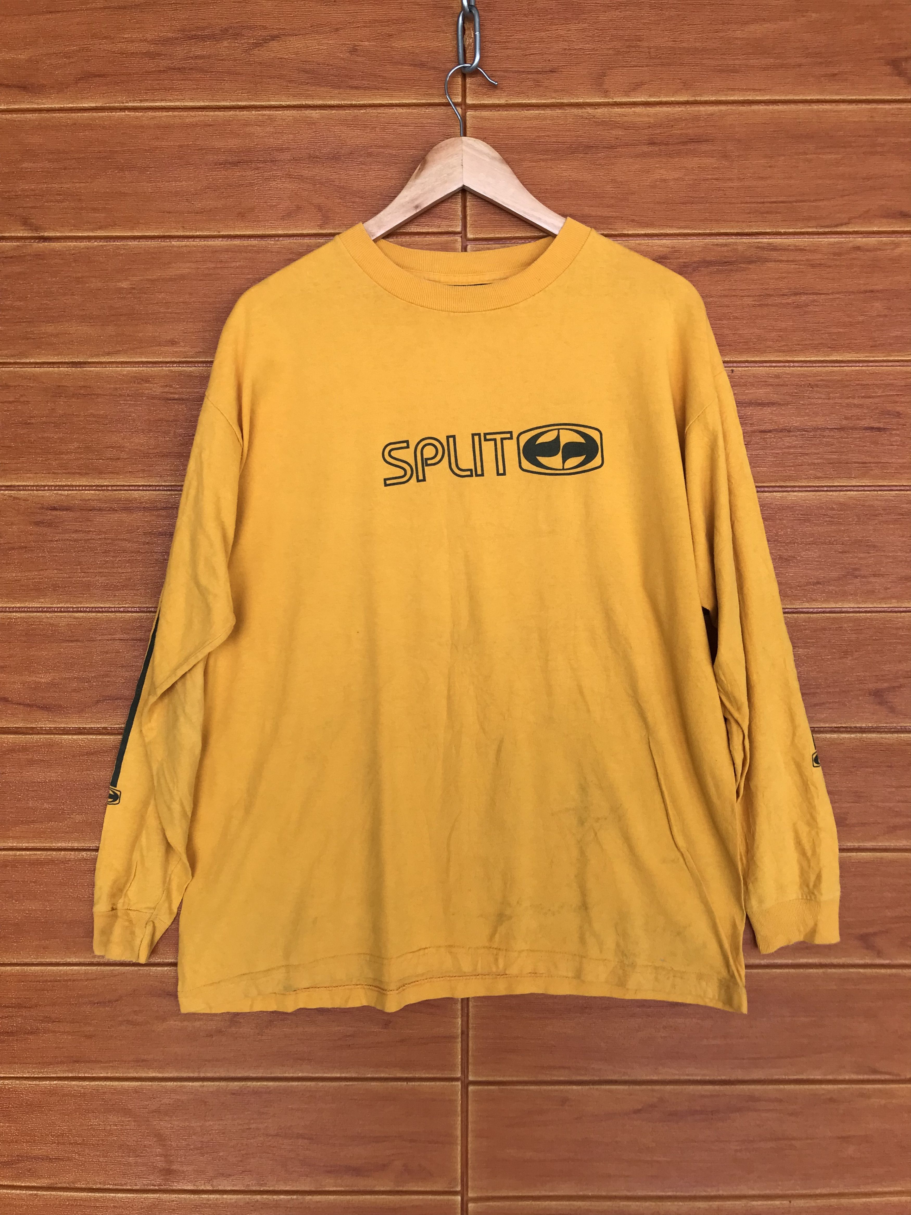 Split Vintage 2000s Split Skateboard Longsleeve T-Shirt Size US L / EU 52-54 / 3 - 1 Thumbnail
