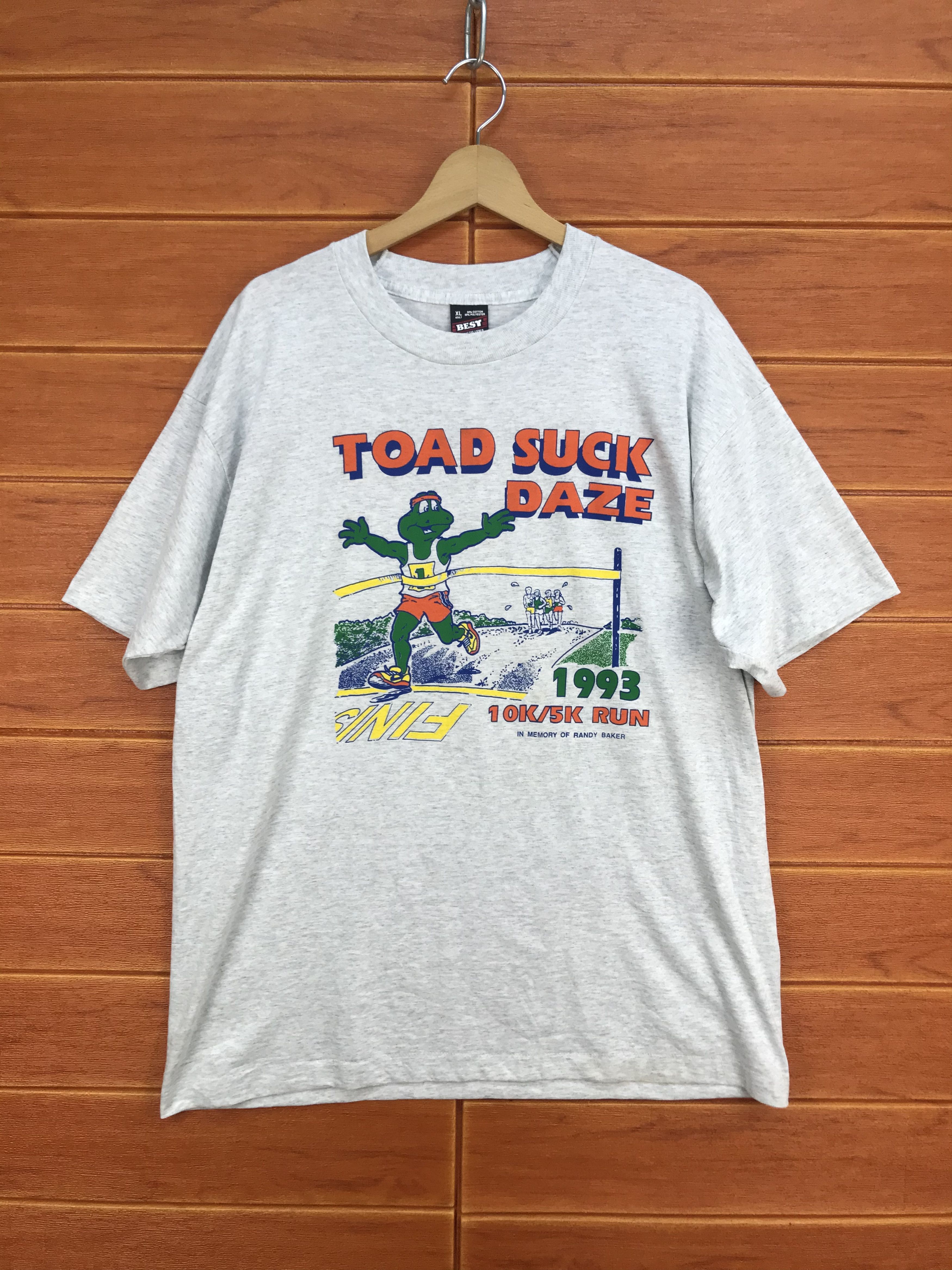 Vintage Vintage 90s Toad Suck Daze 10K Conway Arkansas Shirt Size US XL / EU 56 / 4 - 1 Thumbnail