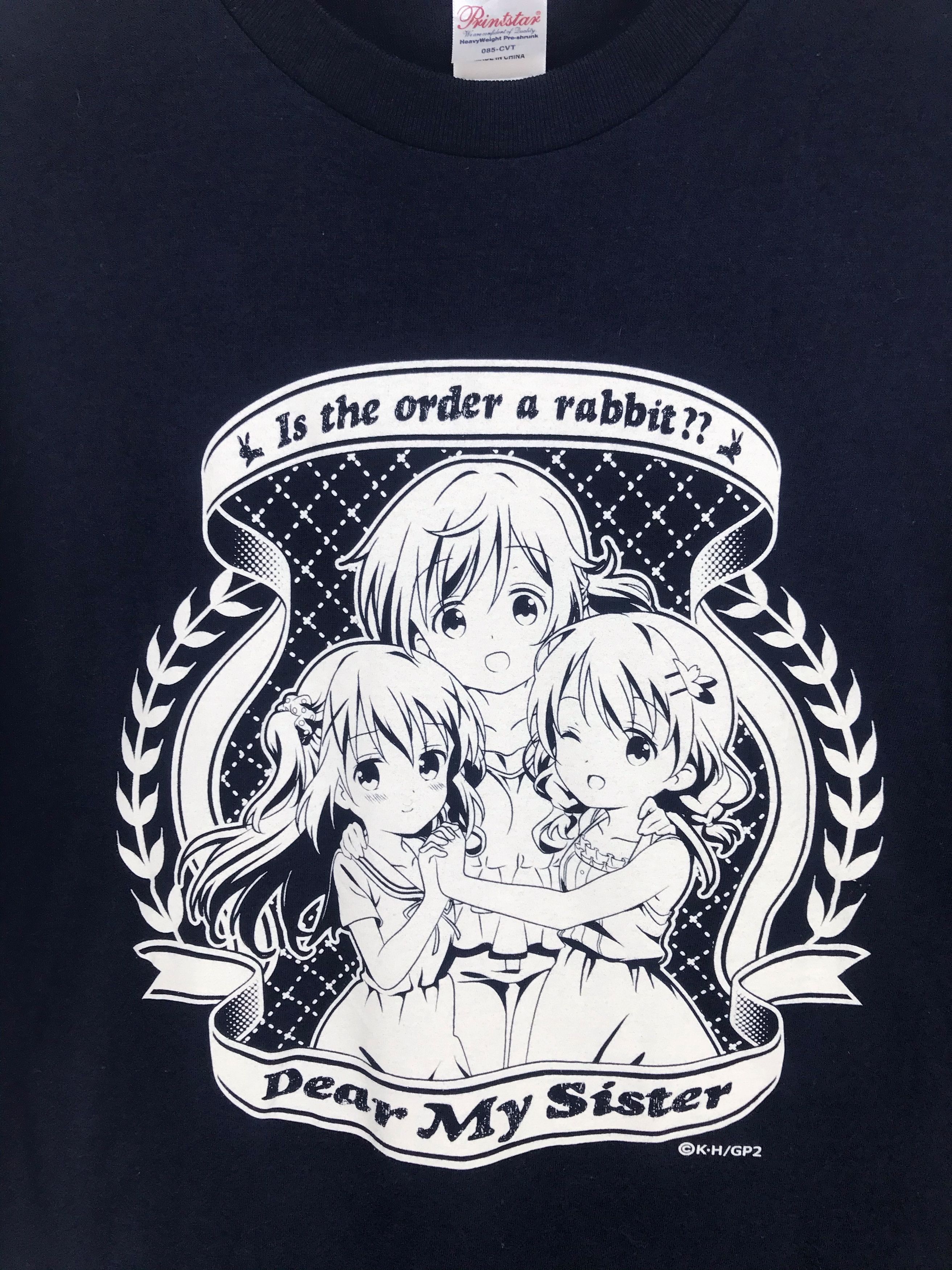 Vintage Is the Order a Rabbit?? Dear My Sister Anime Shirt Size US L / EU 52-54 / 3 - 3 Thumbnail