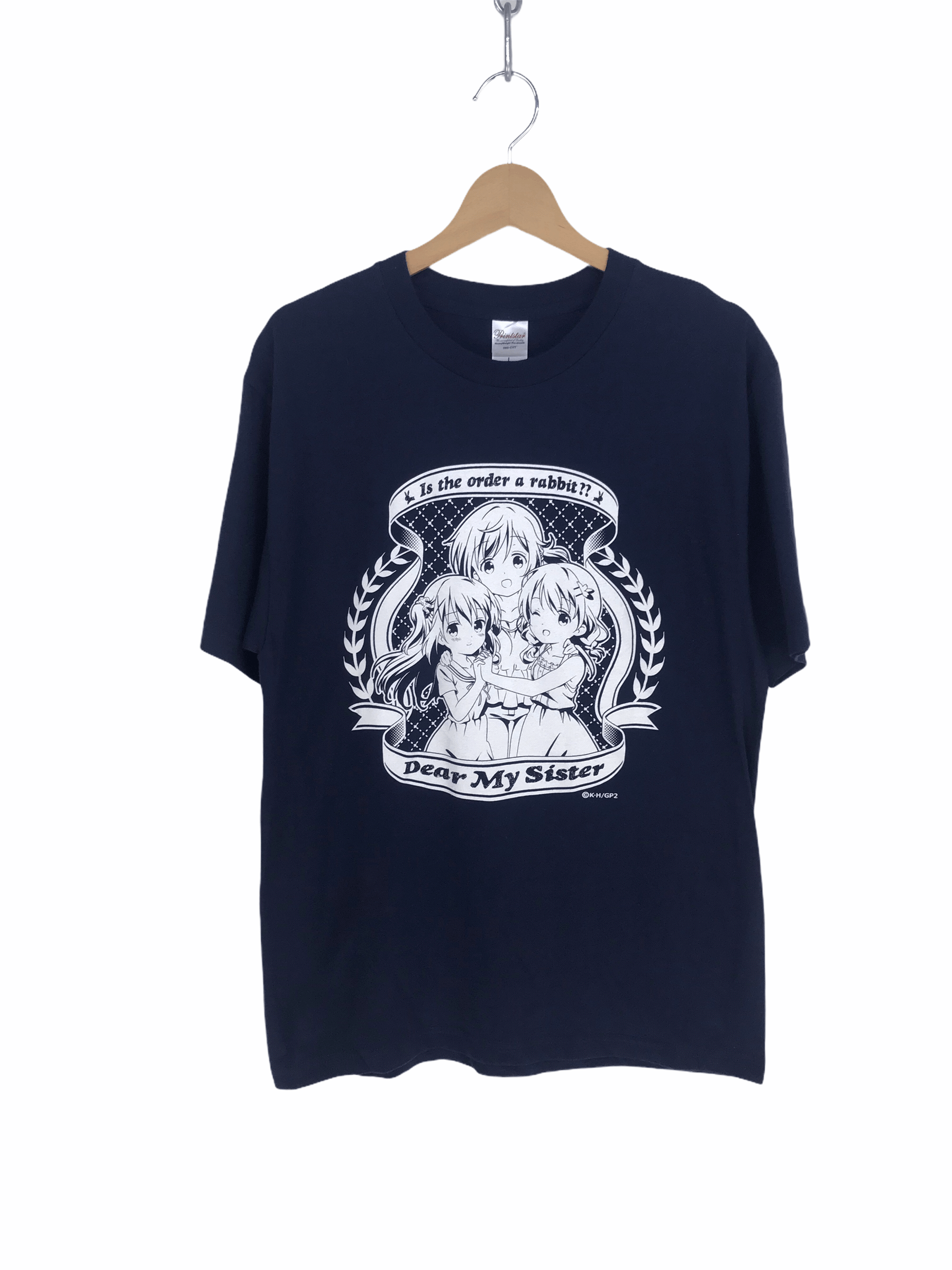Vintage Is the Order a Rabbit?? Dear My Sister Anime Shirt Size US L / EU 52-54 / 3 - 1 Thumbnail