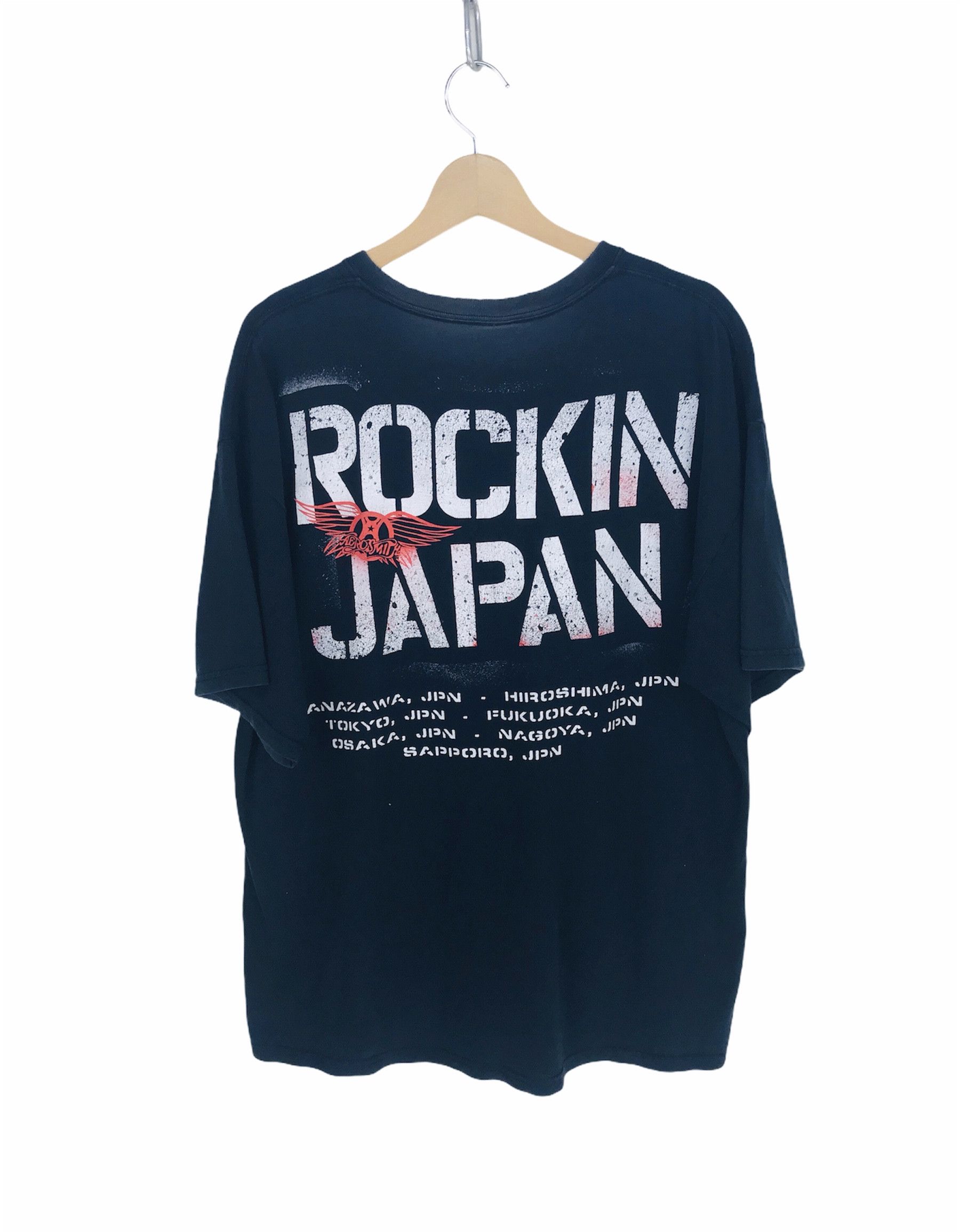 Aerosmith Vintage 2000s AEROSMITH Rockin japan Shirt Size US XL / EU 56 / 4 - 2 Thumbnail