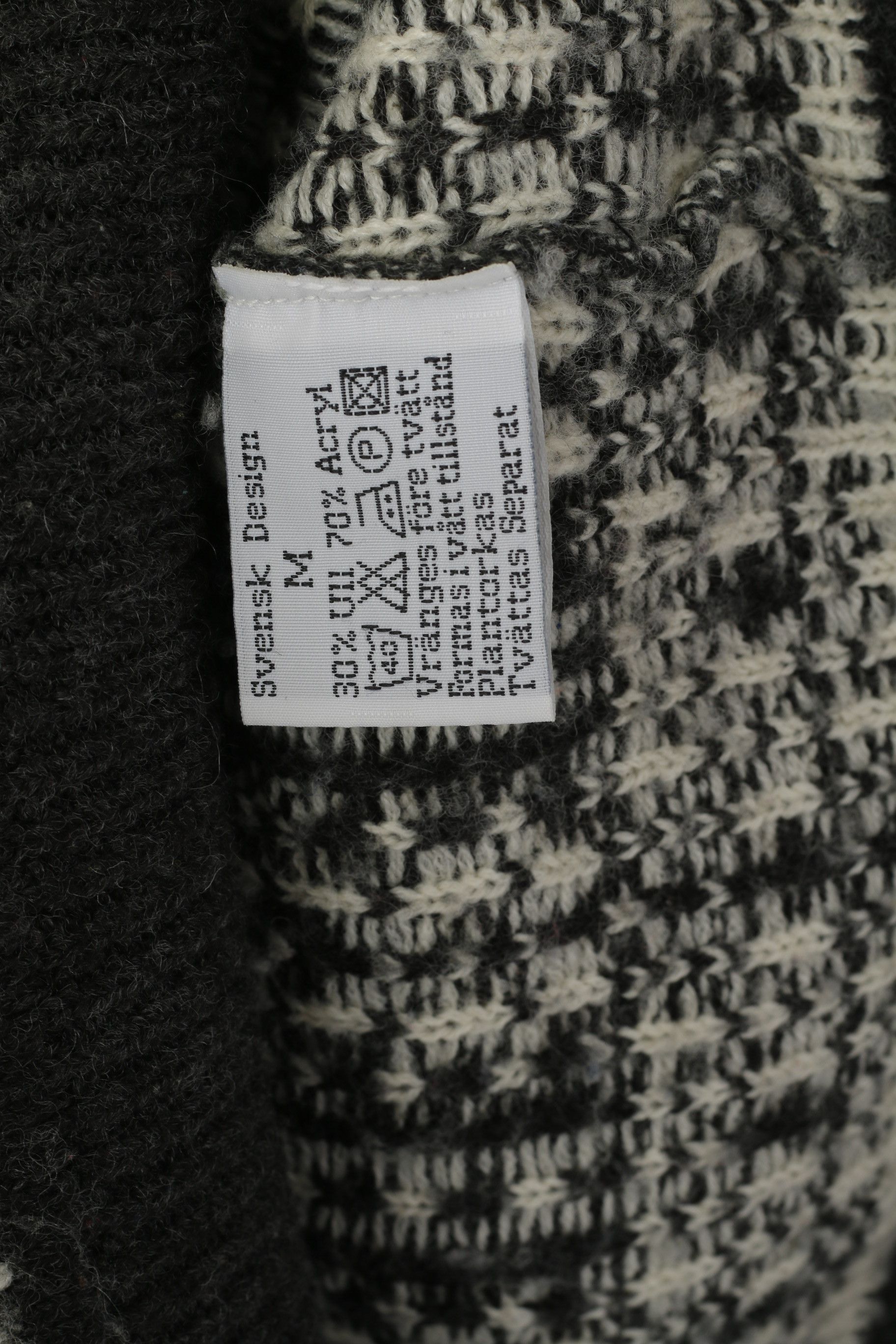 Vintage Broadway Men M Jumper Gray Wool Nordic Design 3957 Size US M / EU 48-50 / 2 - 6 Thumbnail