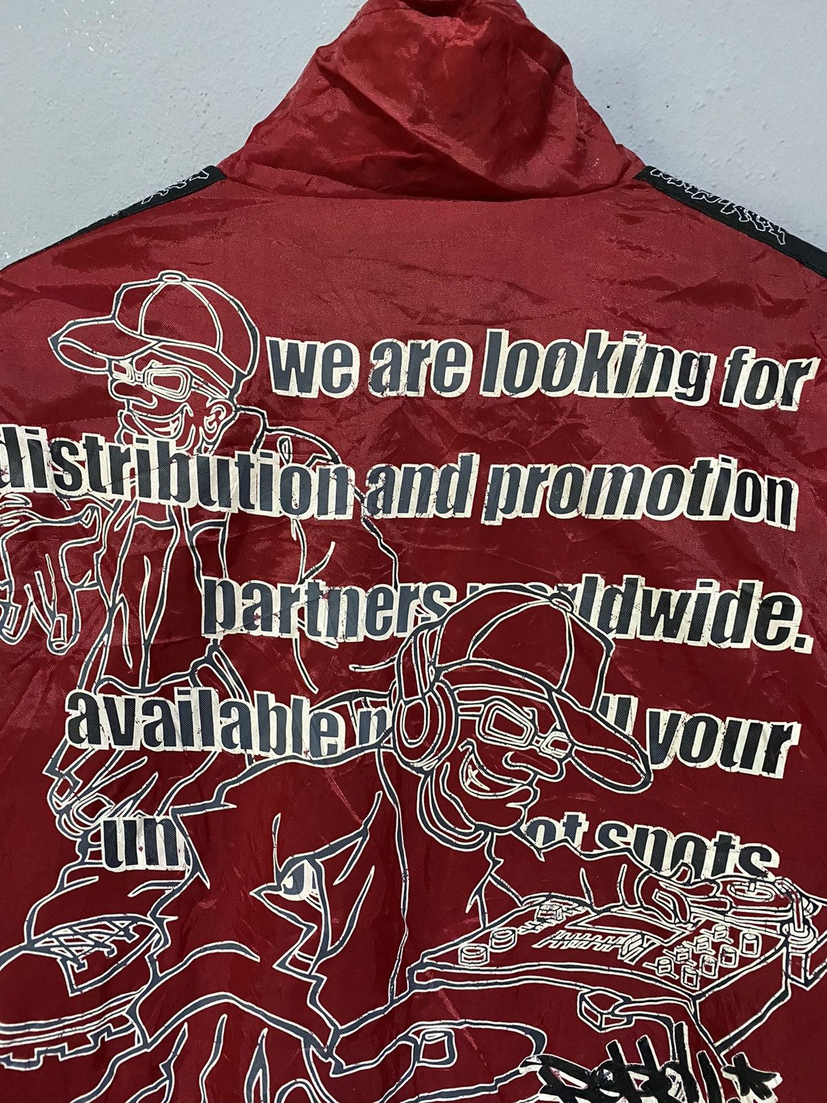Vintage Vintage Bobby Gang Red & Black Streetwear Windbreaker Jacket Size US M / EU 48-50 / 2 - 7 Thumbnail
