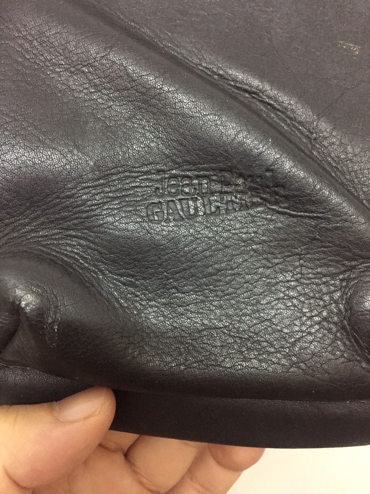 Jean Paul Gaultier VINTAGE JEAN PAUL GAULTIER LEATHER KNIT TOTE BAG Size ONE SIZE - 7 Thumbnail