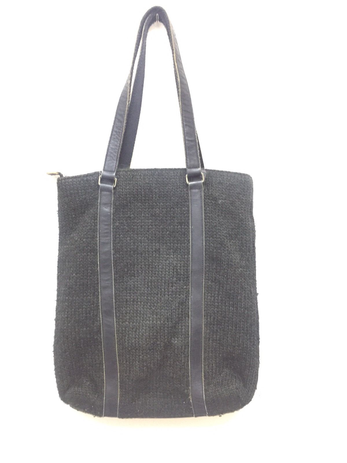 Jean Paul Gaultier VINTAGE JEAN PAUL GAULTIER LEATHER KNIT TOTE BAG Size ONE SIZE - 6 Thumbnail
