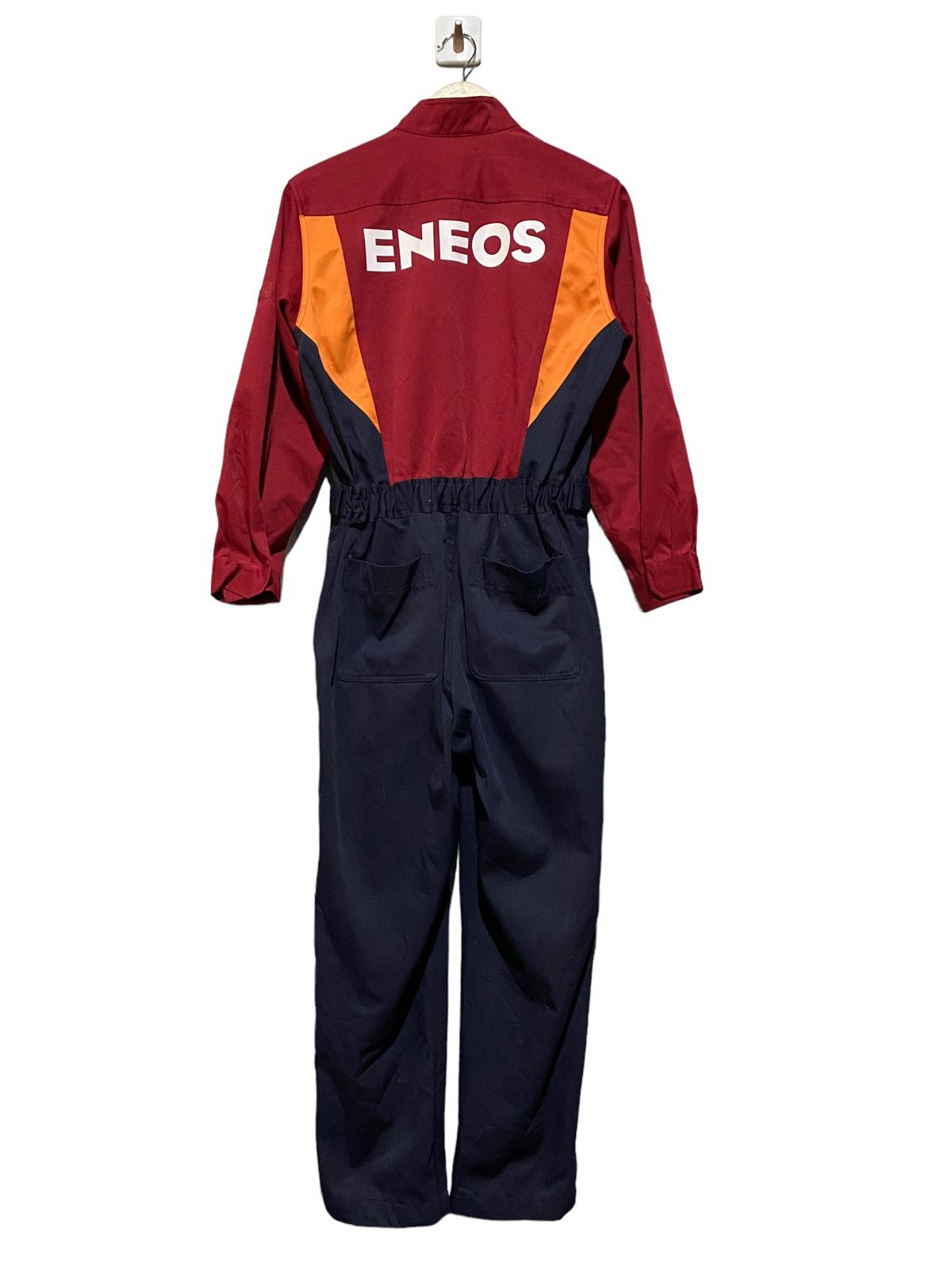 Japanese Brand Vintage ENEOS Workwear Coveralls Red & Navy Utility Jumpsuit Size US 32 / EU 48 - 2 Thumbnail