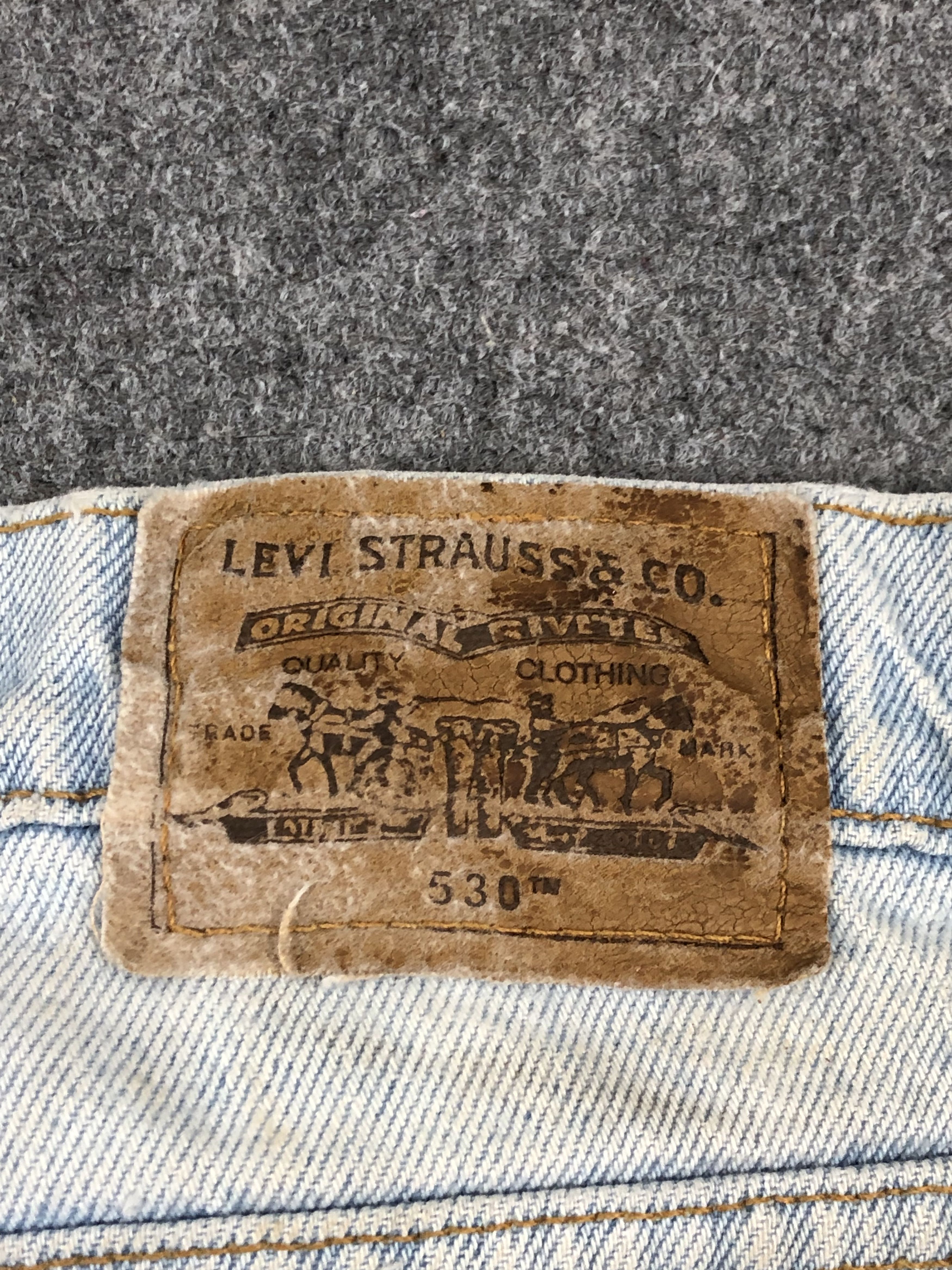 Levi's 90s Light Blue Vintage Levis 530 Jeans DP1358 Size US 33 - 5 Thumbnail