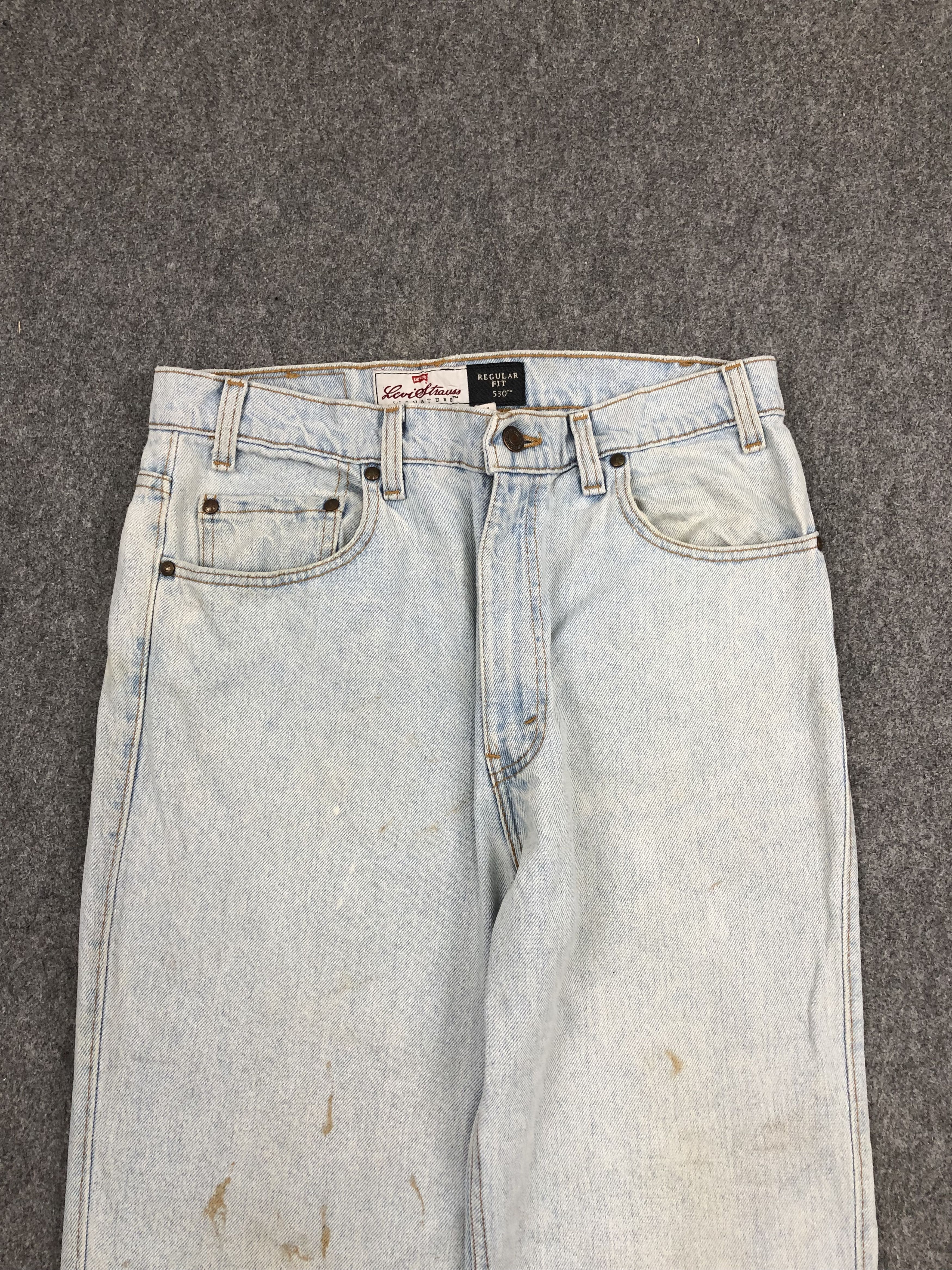Levi's 90s Light Blue Vintage Levis 530 Jeans DP1358 Size US 33 - 2 Thumbnail