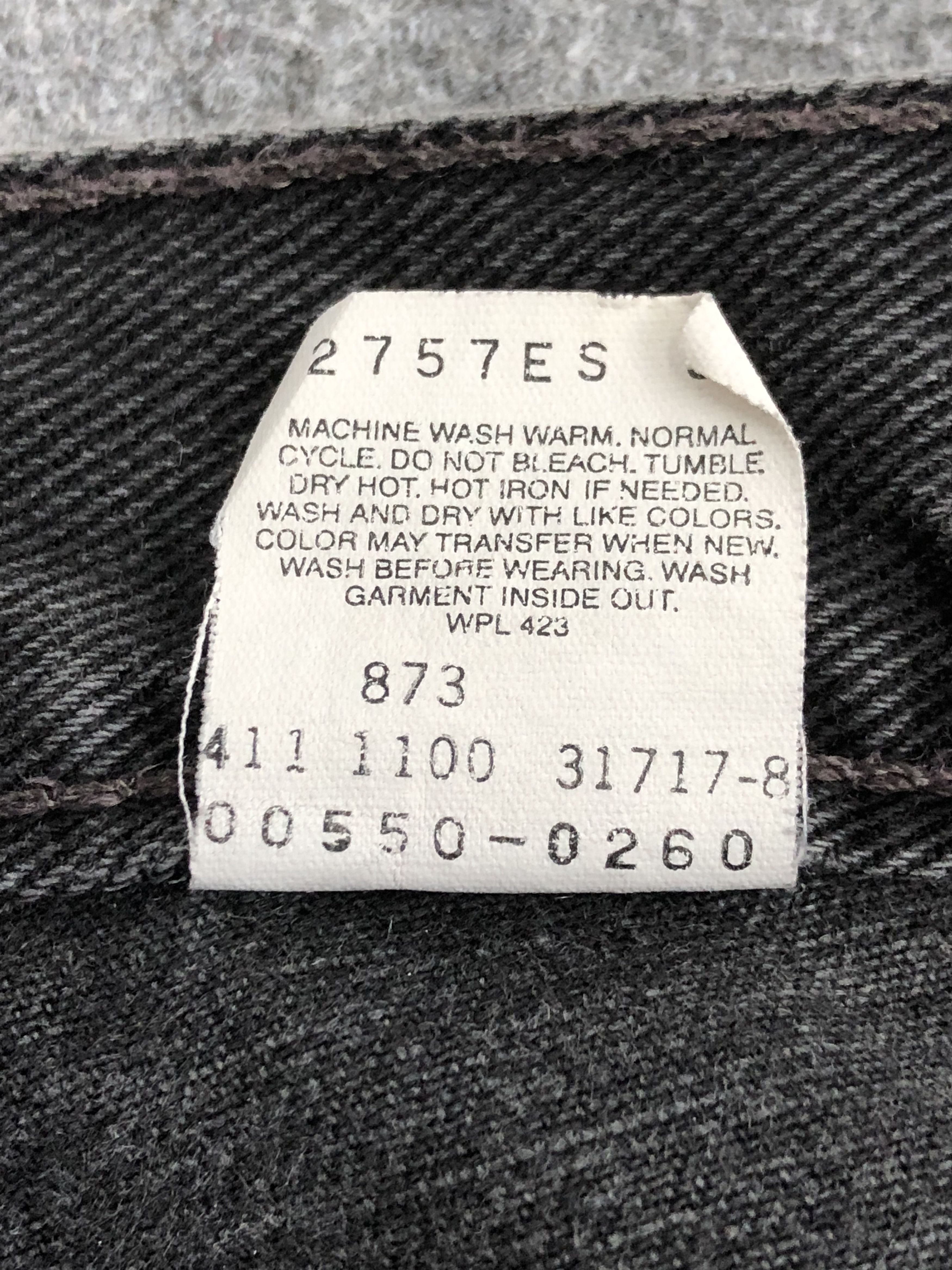 Levi's 90s Black Vintage Levis 550 Jeans DP1356 Size US 41 - 7 Thumbnail