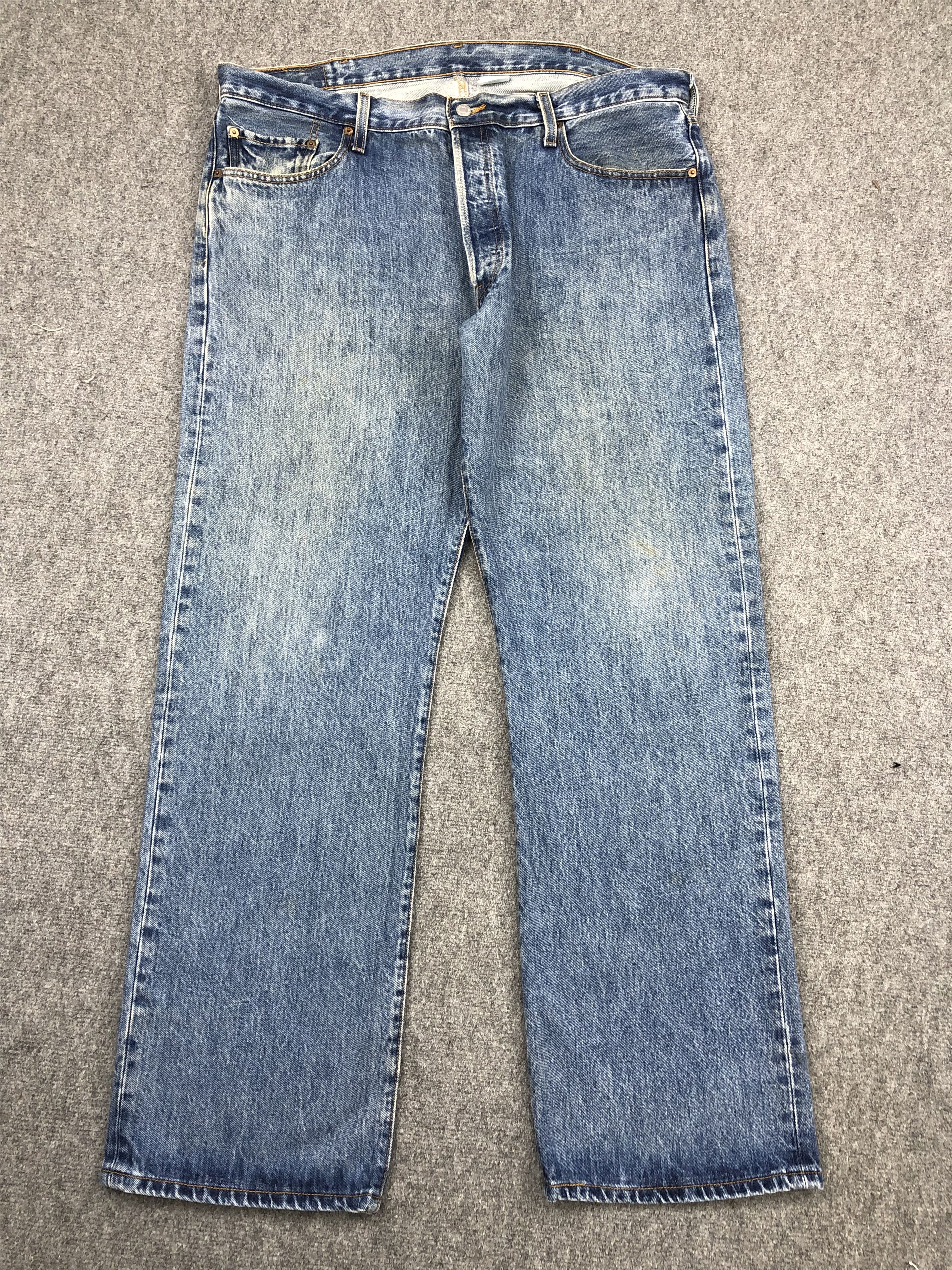 Levi's Vintage Levis 501 Blue Denim Jeans DP1343 Size US 42 / EU 58 - 1 Thumbnail