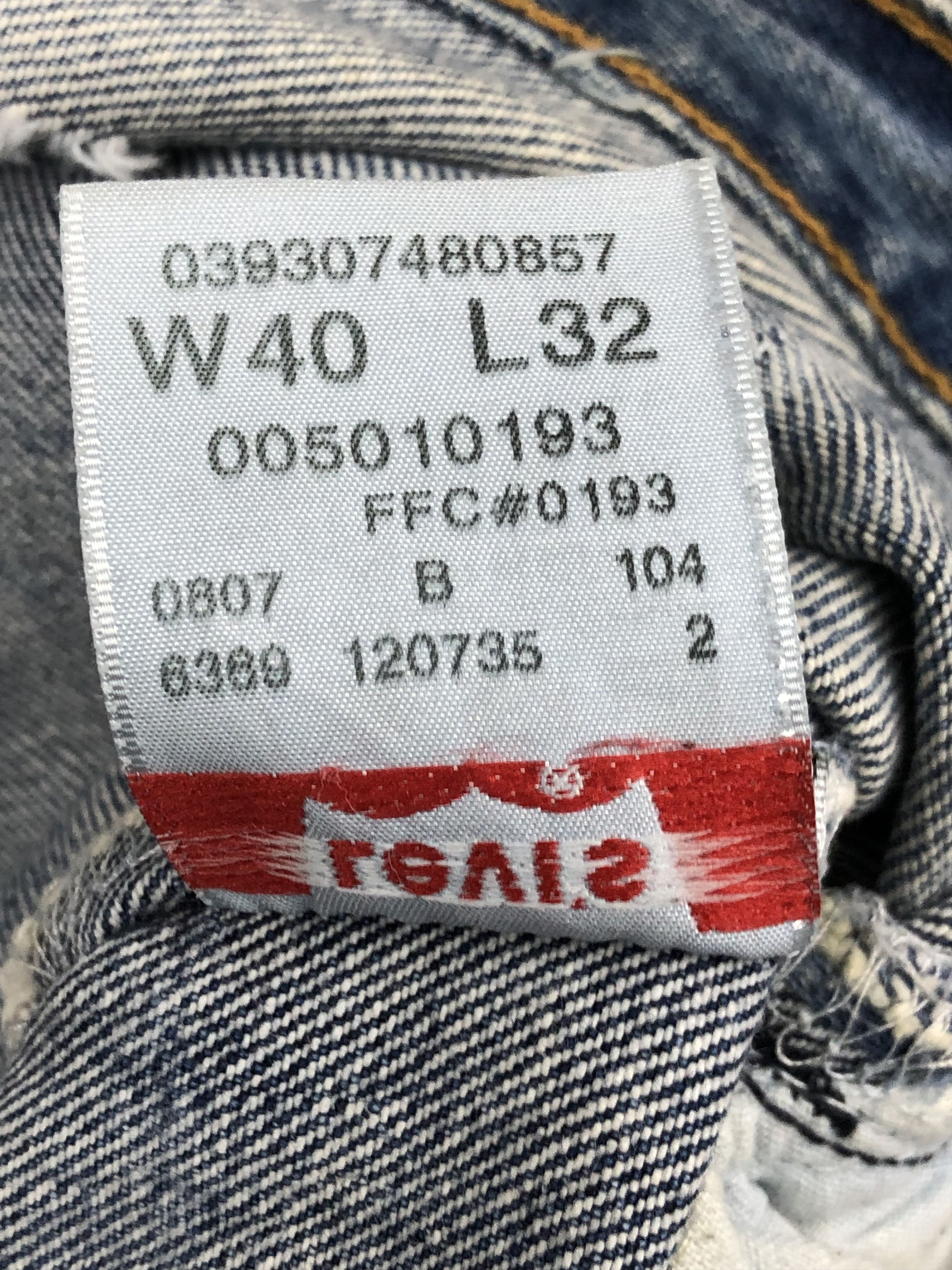 Levi's Vintage Levis 501 Blue Denim Jeans DP1343 Size US 42 / EU 58 - 7 Thumbnail
