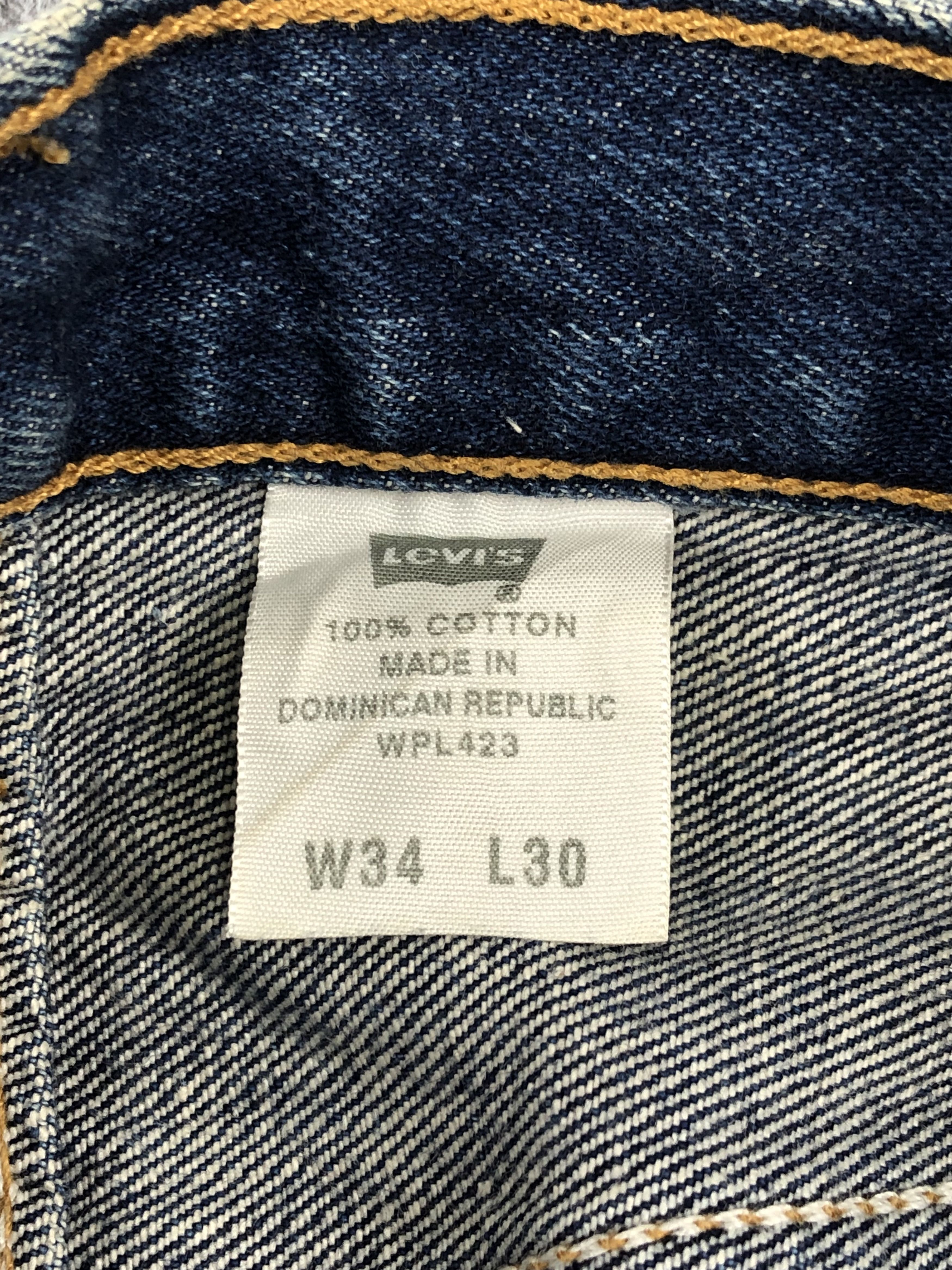 Levi's Vintage 90s Levis 501 Blue Denim Jeans DP1340 Size US 36 / EU 52 - 9 Thumbnail