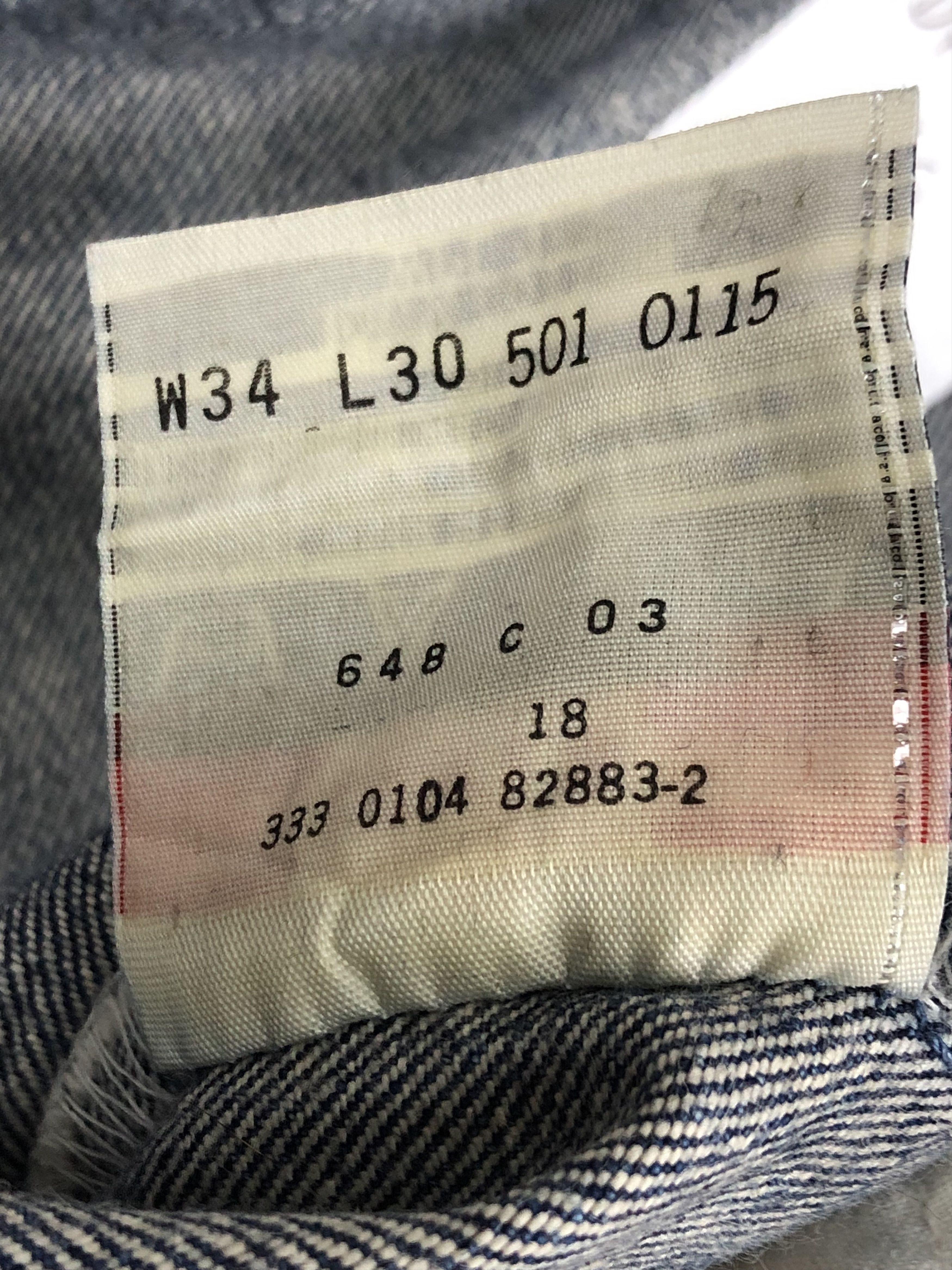 Levi's Vintage 90s Levis 501 Blue Denim Jeans DP1340 Size US 36 / EU 52 - 8 Thumbnail