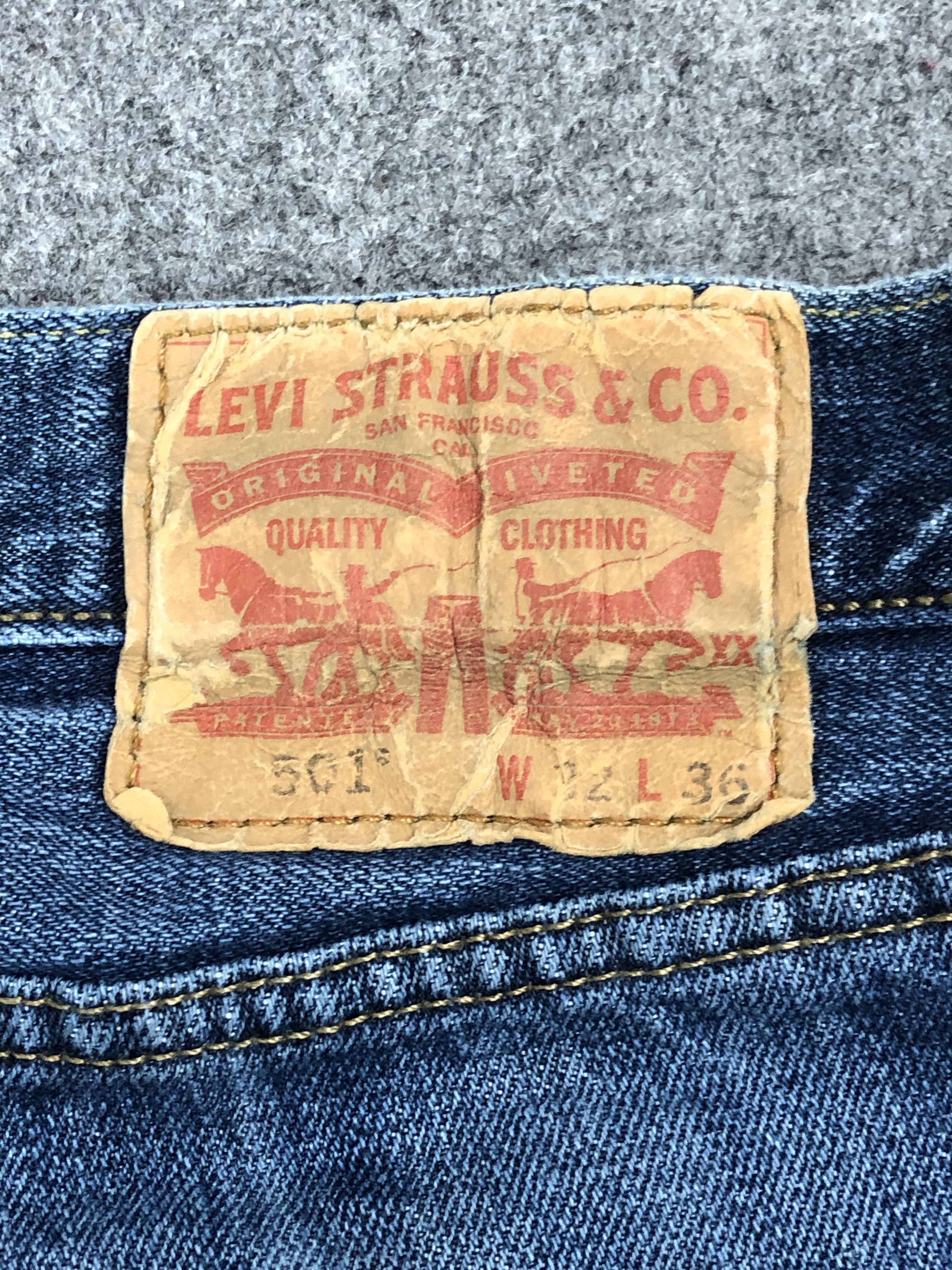Levi's Vintage Levis 501 Blue Denim DP1333 Size US 31 - 5 Thumbnail